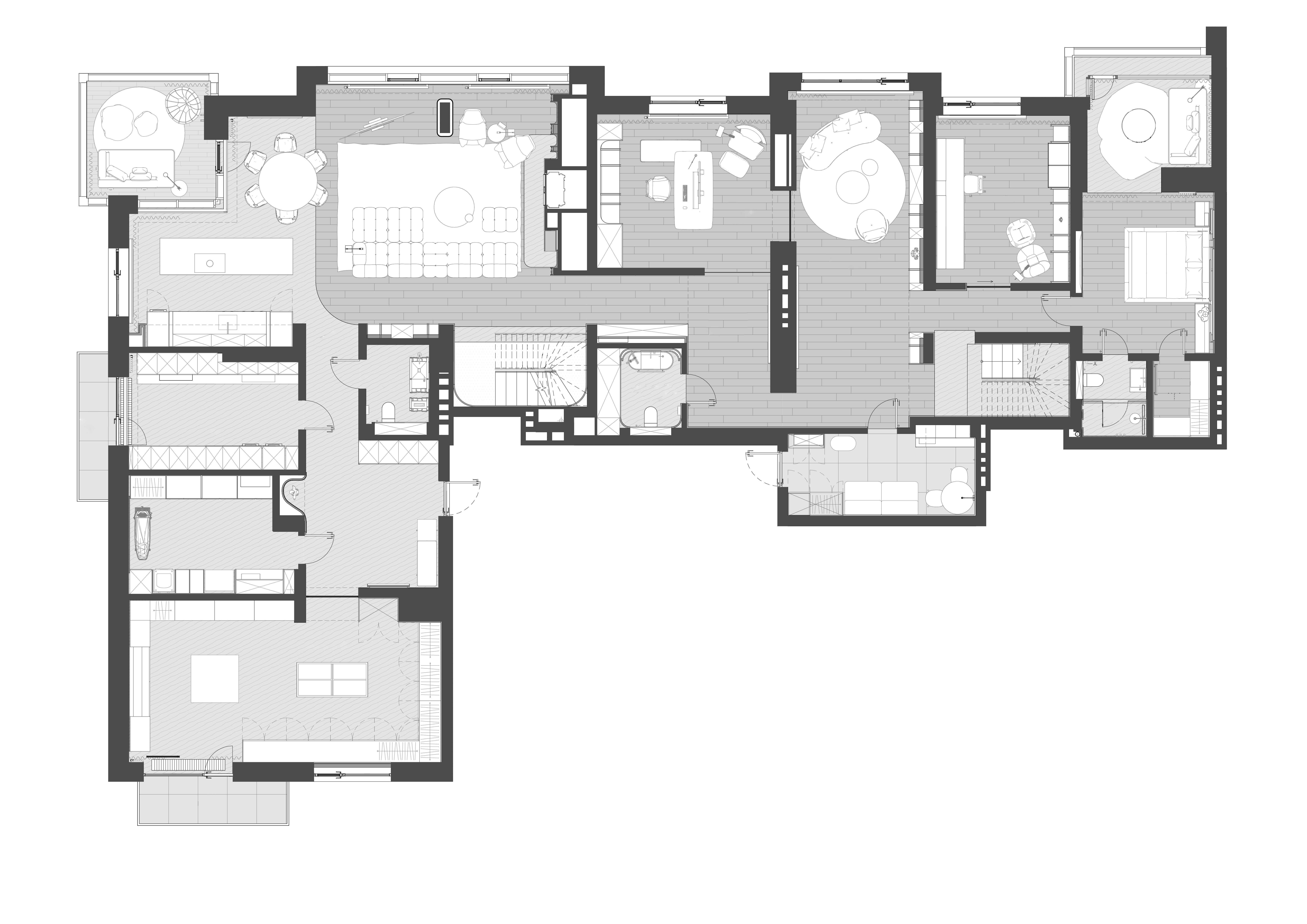 ДВУХУРОВНЕВЫЙ ПЕНТХАУС ПЛОЩАДЬЮ 624 М.КВ.