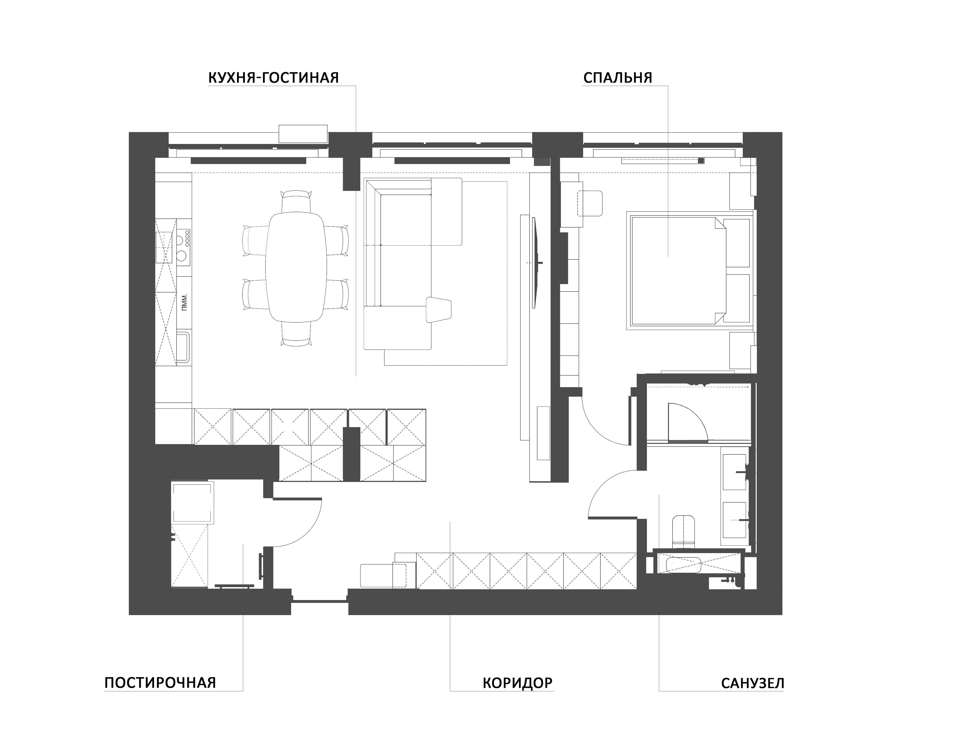 LARSFLAT - ДВУХКОМНАТНАЯ КВАРТИРА В ЖК "ЕВРОПЕЙСКИЙ БЕРЕГ"
