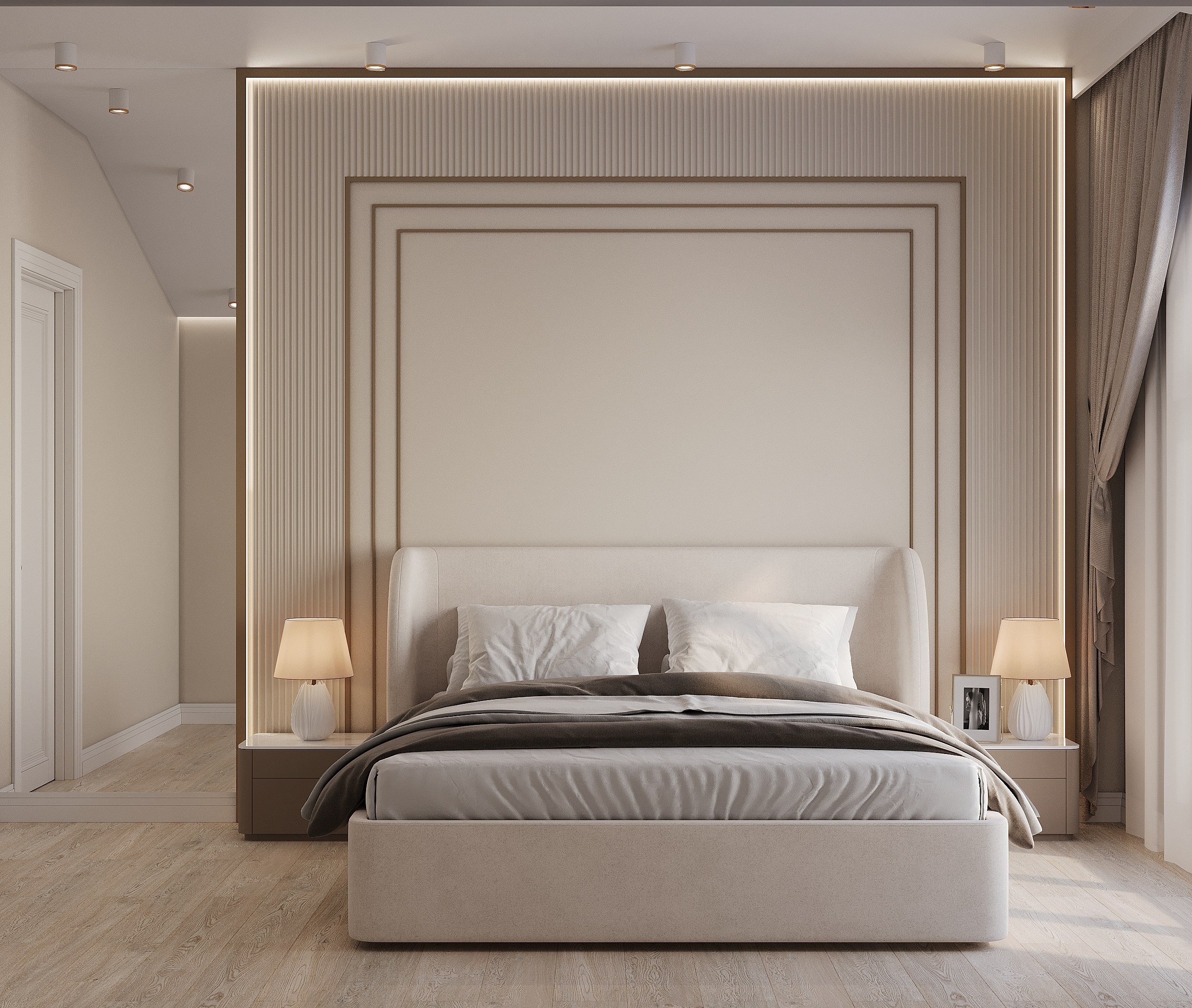 Обложка проекта: спальня в доме в Рыбацком