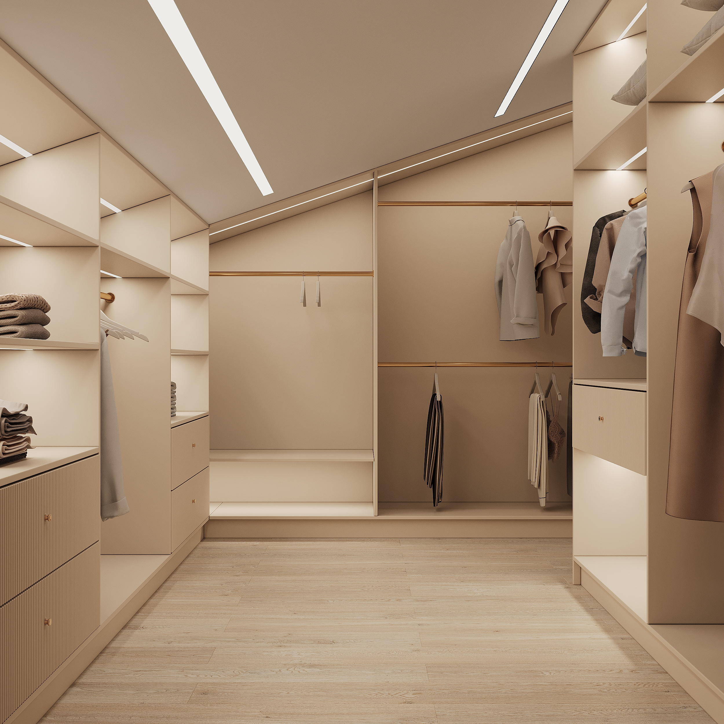 спальня в доме в Рыбацком