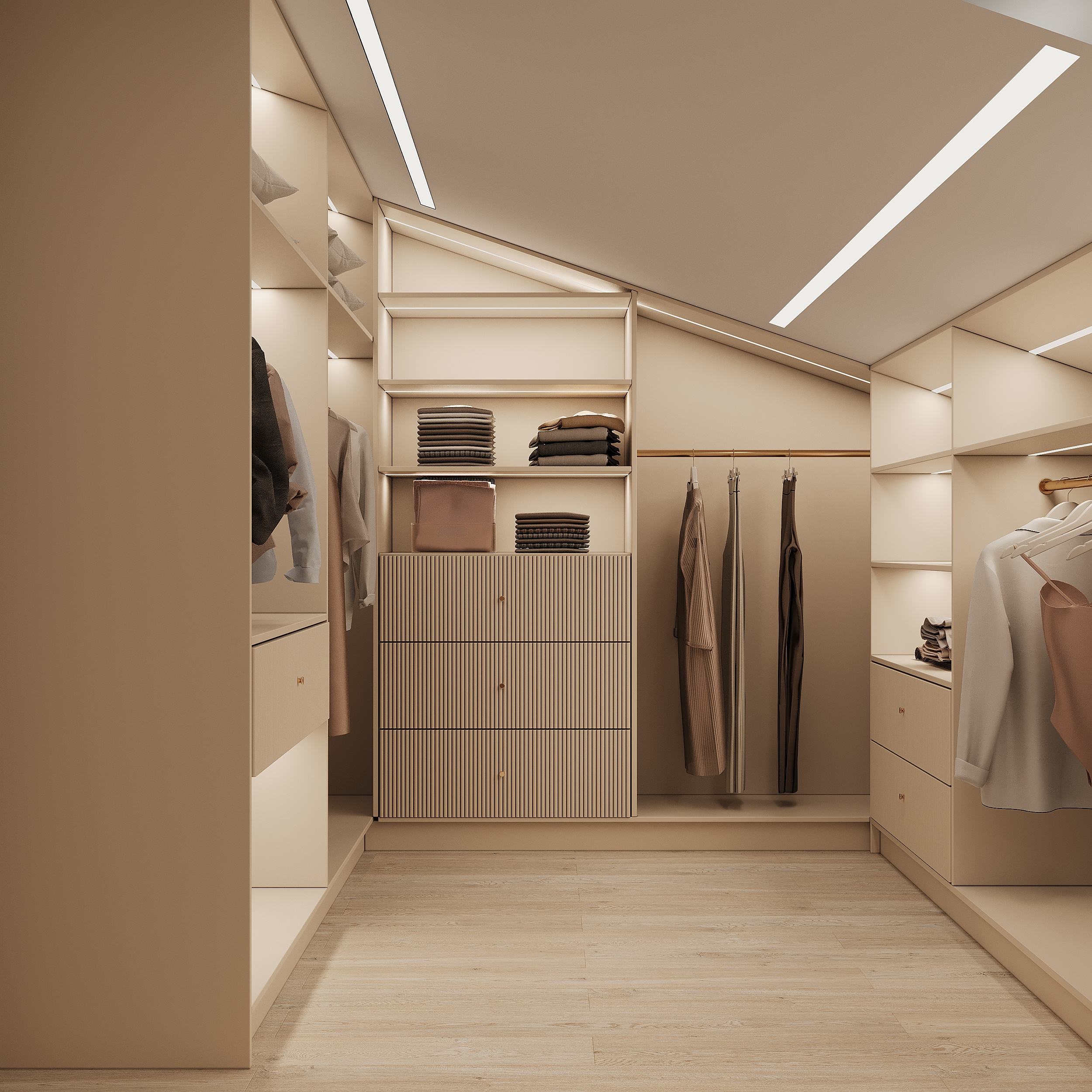 спальня в доме в Рыбацком