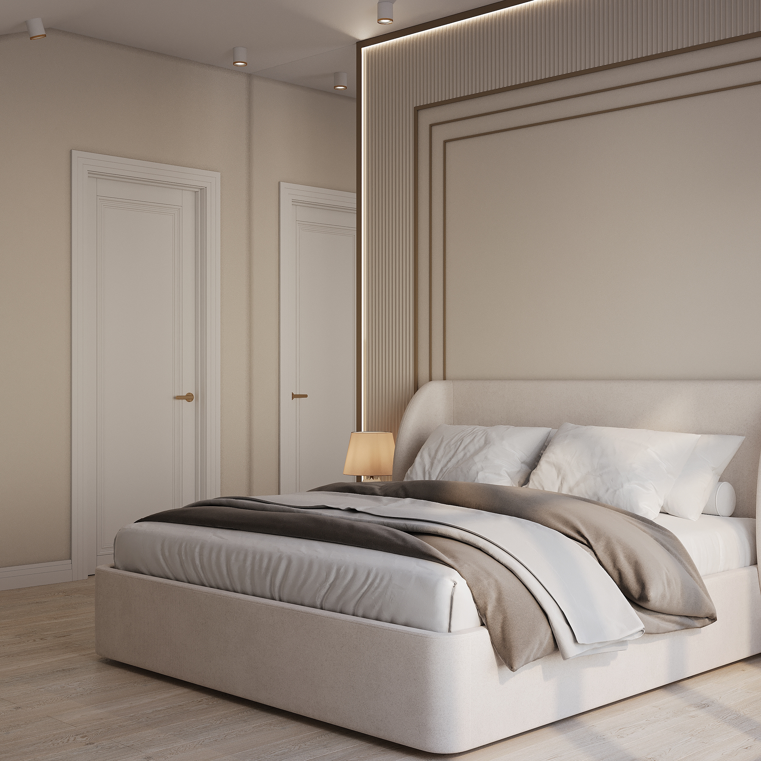 спальня в доме в Рыбацком