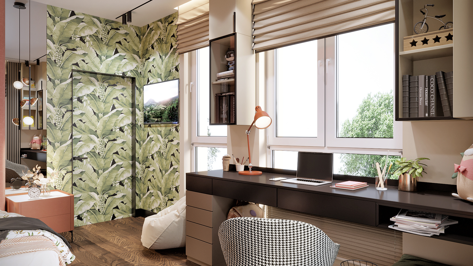 Обои в интерьере