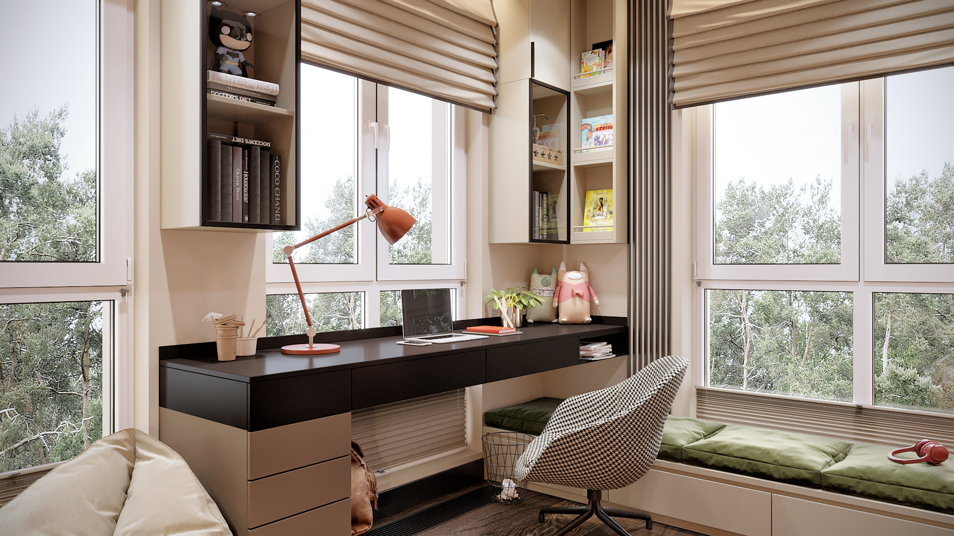 Письменный стол у окна