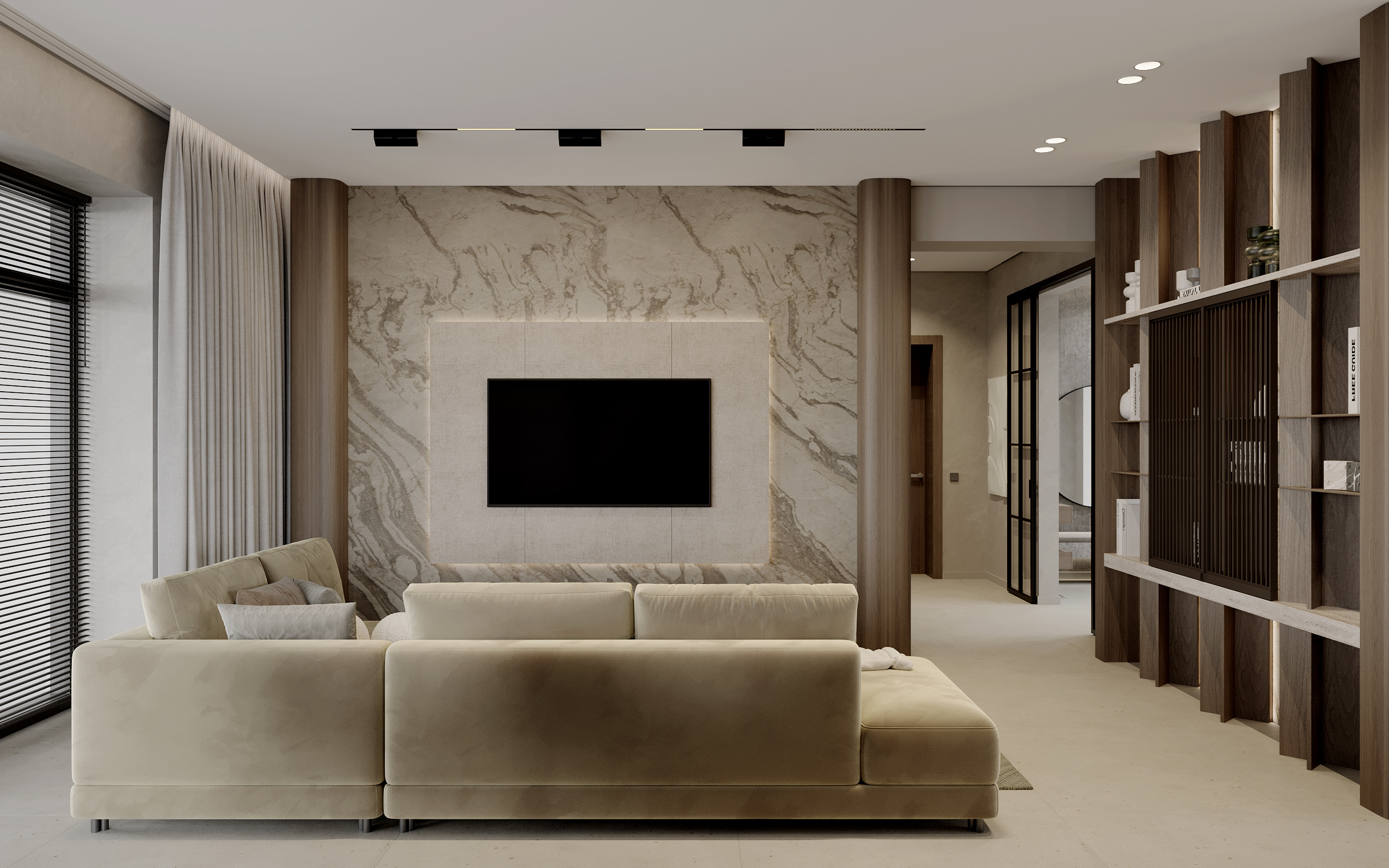 Кухня-гостиная в доме