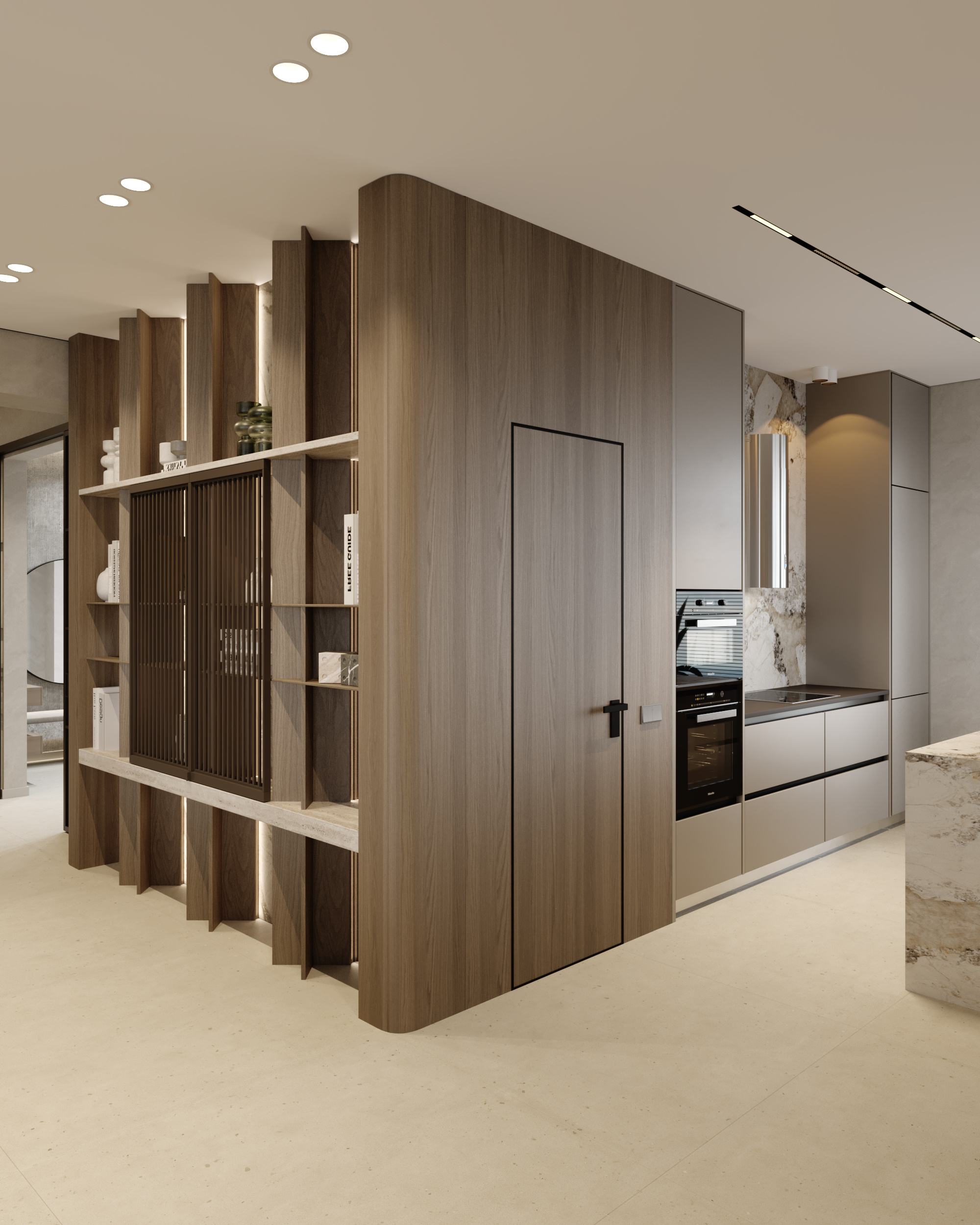 Кухня-гостиная в доме