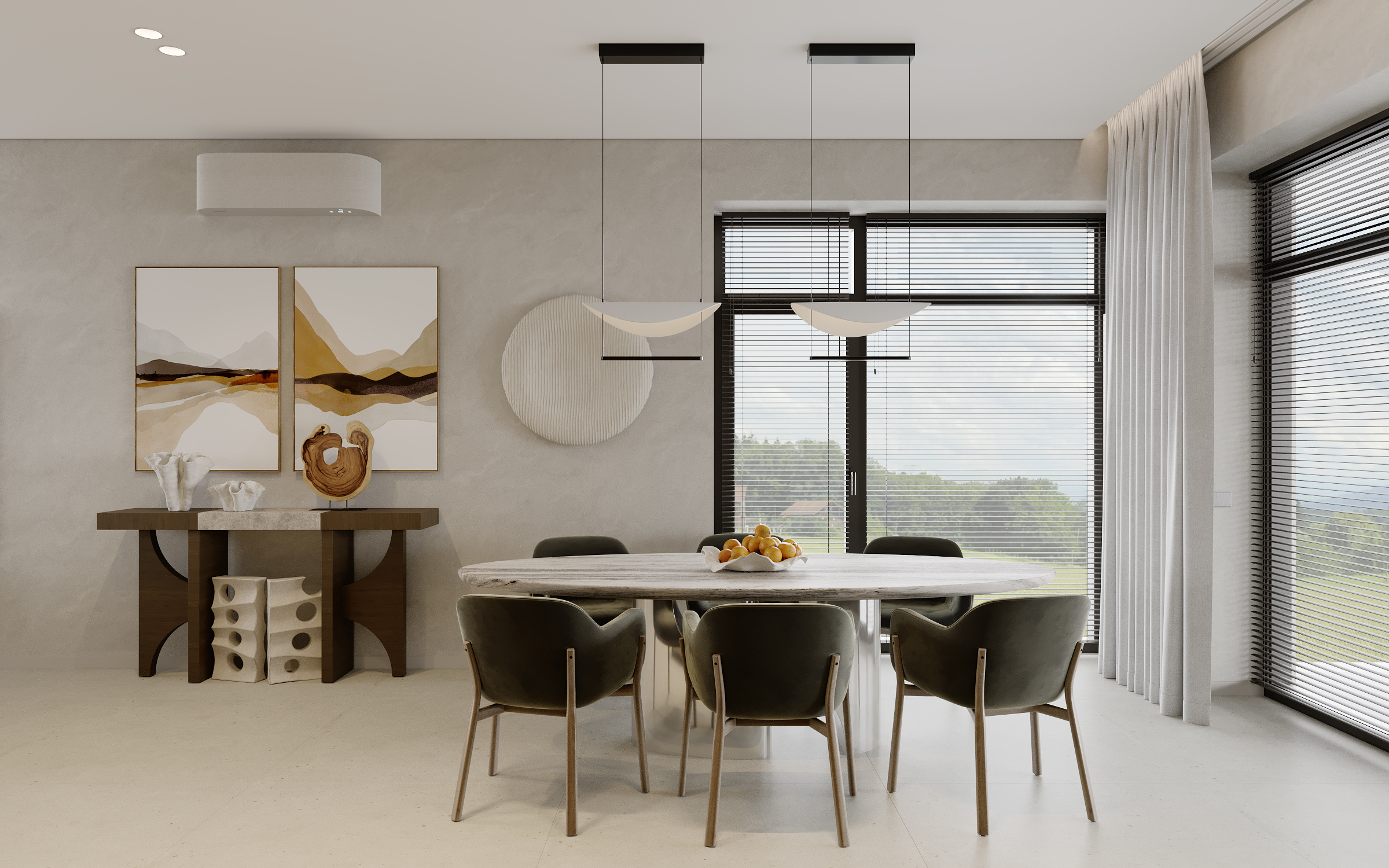 Кухня-гостиная в доме