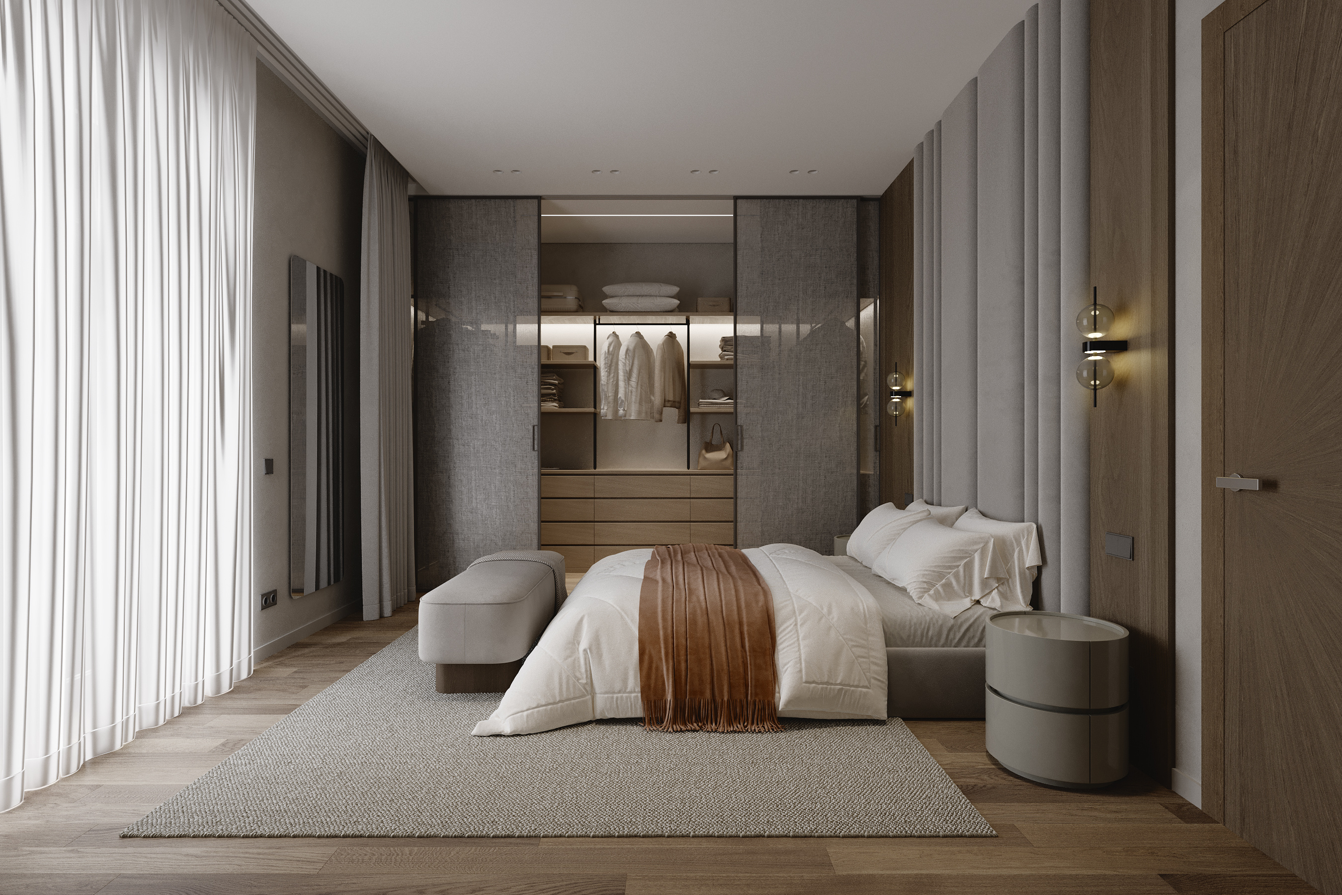 Обложка проекта: Мастер-спальня "Дом Родники"