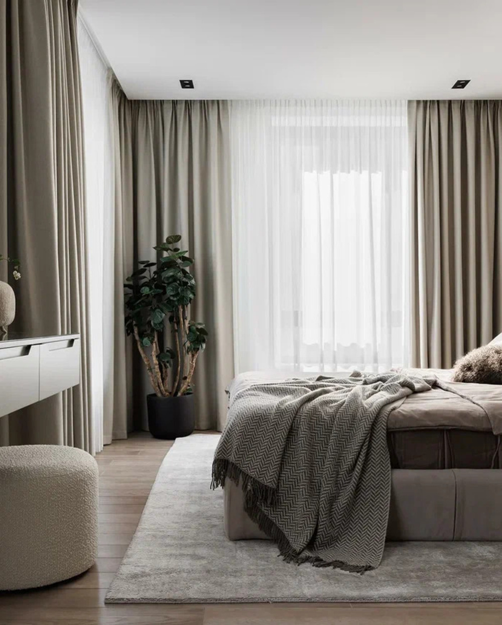 Дизайн-проект квартиры в ЖК «Level Мичуринский» в стиле мягкий минимализм