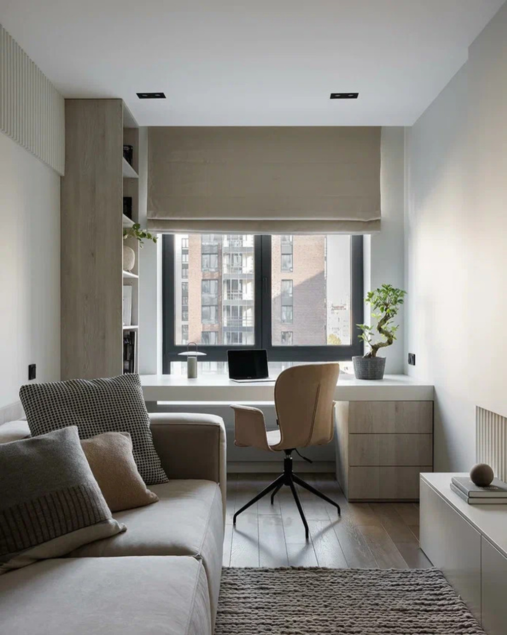 Дизайн-проект квартиры в ЖК «Level Мичуринский» в стиле мягкий минимализм