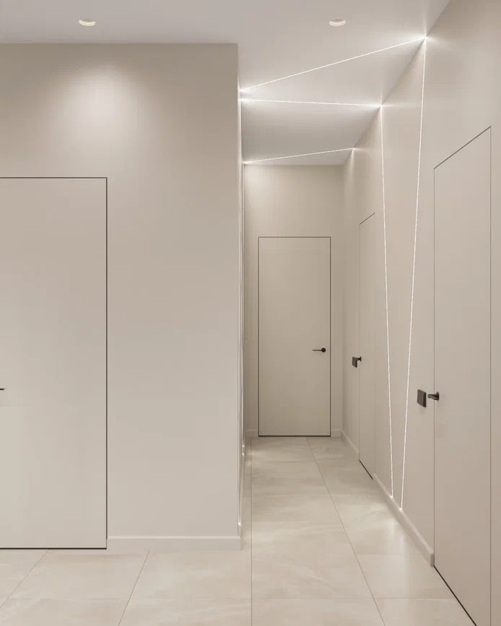 Дизайн интерьера квартиры в ЖК «Саларьево парк» в стиле современный минимализм