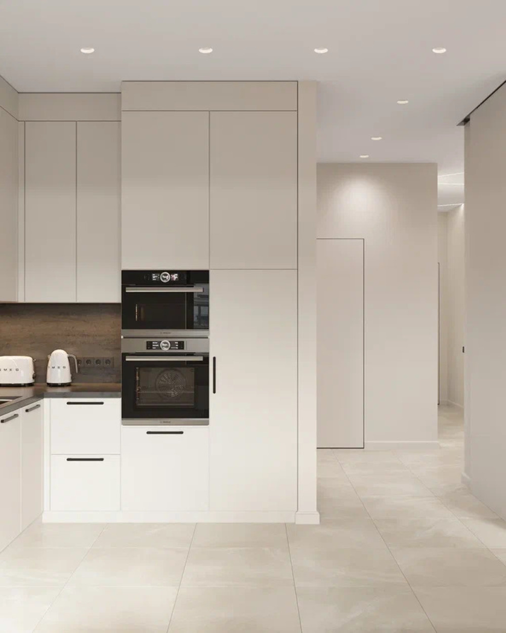 Дизайн интерьера квартиры в ЖК «Саларьево парк» в стиле современный минимализм