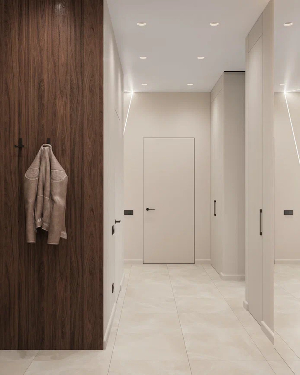 Дизайн интерьера квартиры в ЖК «Саларьево парк» в стиле современный минимализм