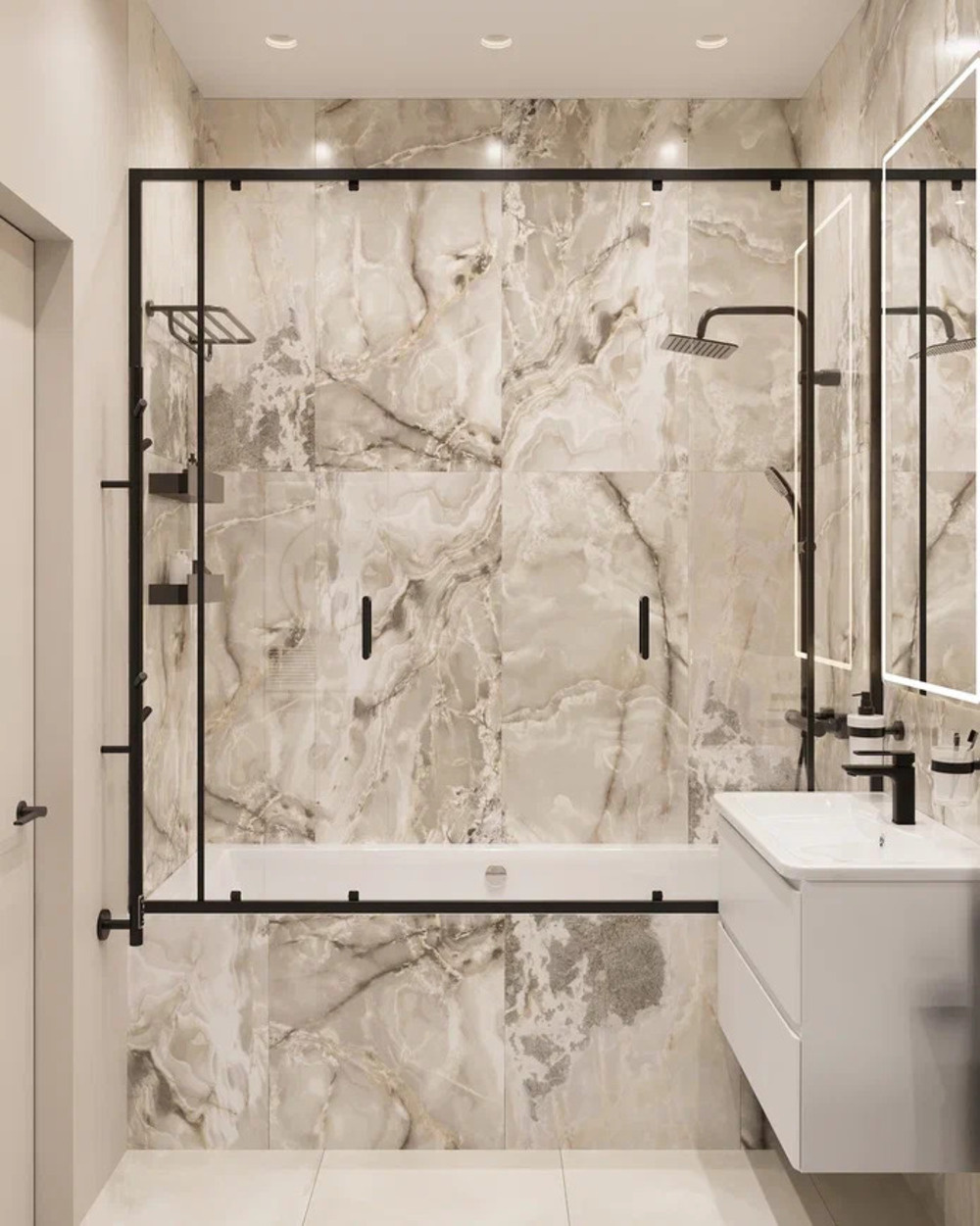 Дизайн интерьера квартиры в ЖК «Саларьево парк» в стиле современный минимализм