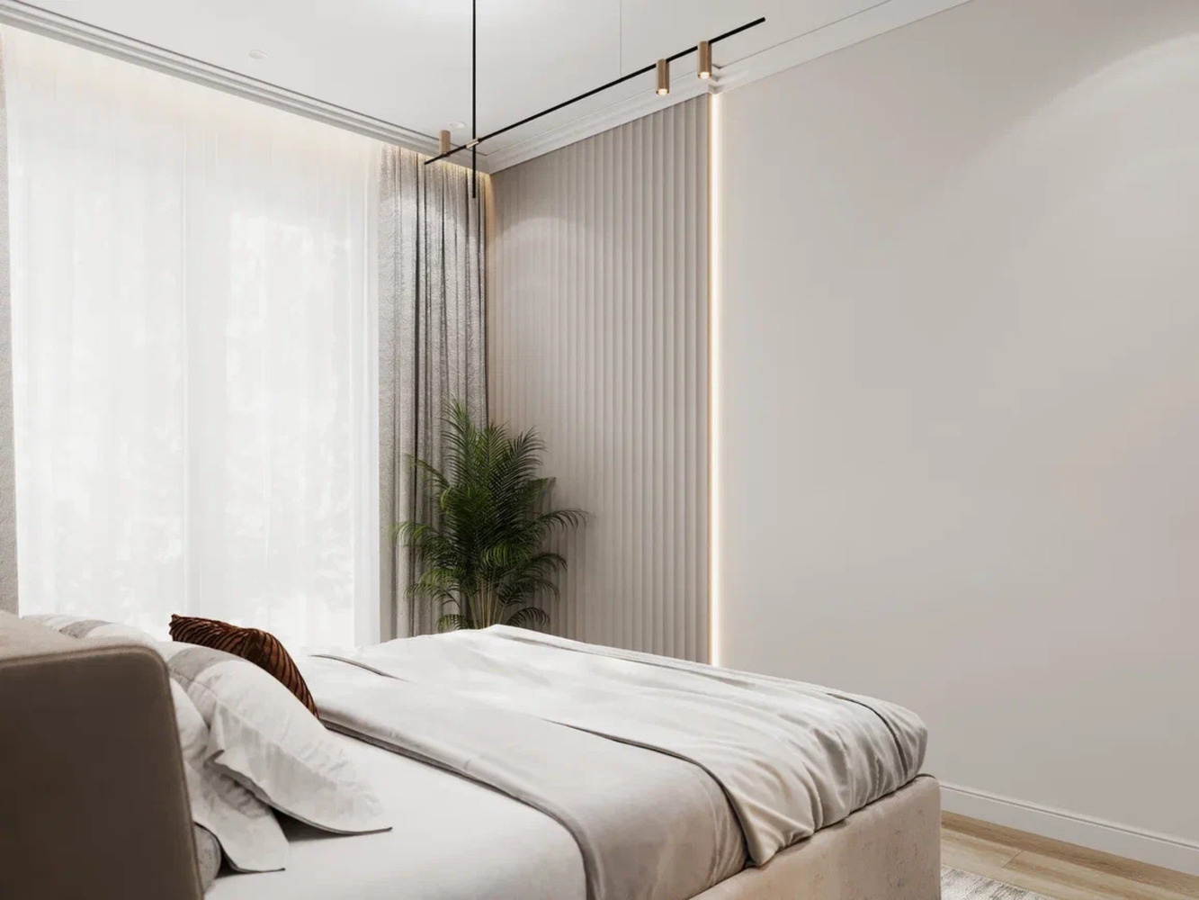 Дизайн-проект квартиры в ЖК «Прайм Приморский» в стиле легкая современная классика