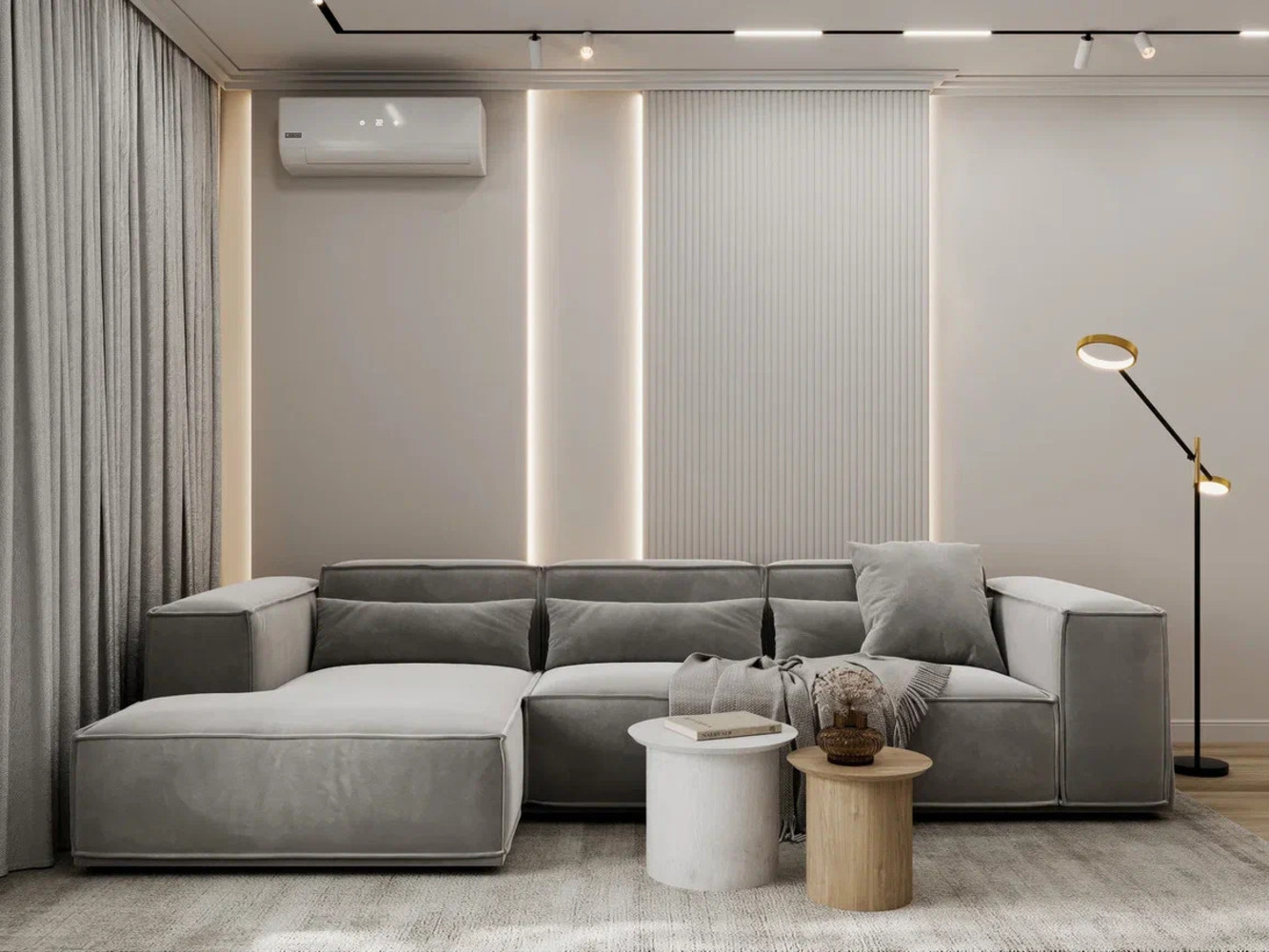 Обложка проекта: Дизайн-проект квартиры в ЖК «Прайм Приморский» в стиле легкая современная классика