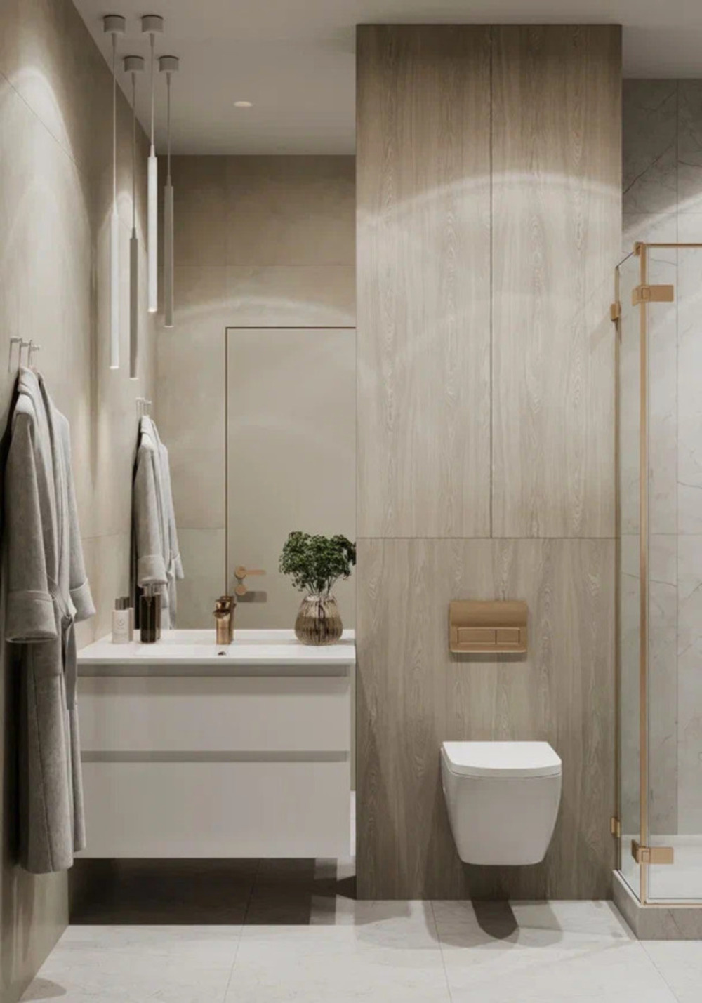 Дизайн-проект квартиры в ЖК «Прайм Приморский» в стиле легкая современная классика