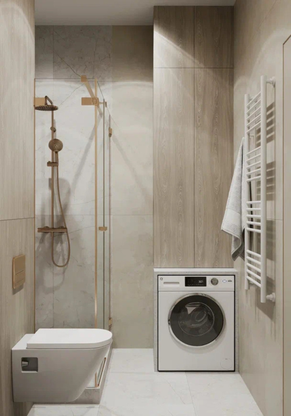 Дизайн-проект квартиры в ЖК «Прайм Приморский» в стиле легкая современная классика