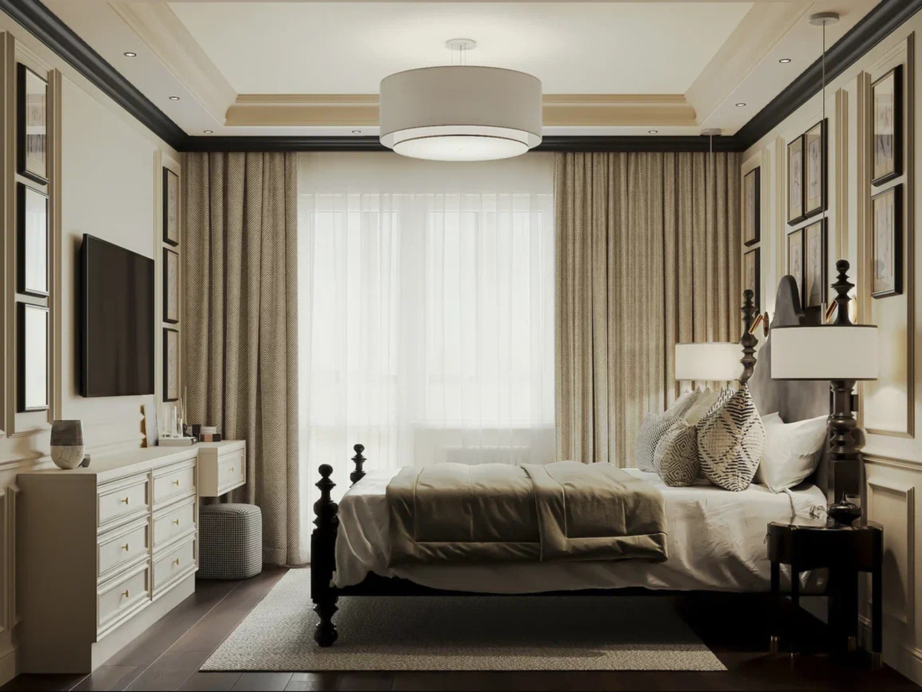 Дизайн-проект квартиры в ЖК «Ariosto» в стиле эклектика — 87 м²