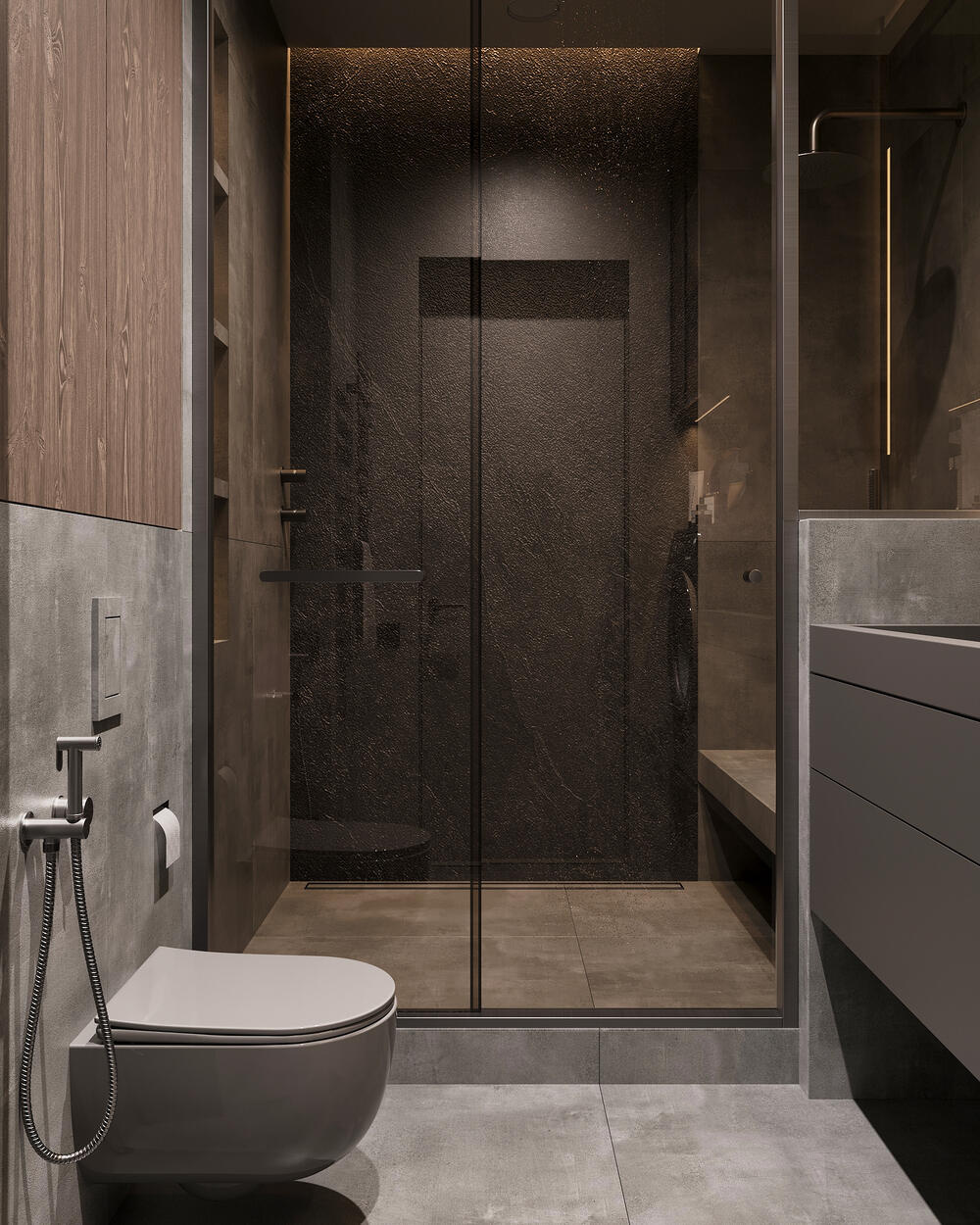 Дизайн-проект квартиры в ЖК «Тайм Сквер» в стиле современный минимализм