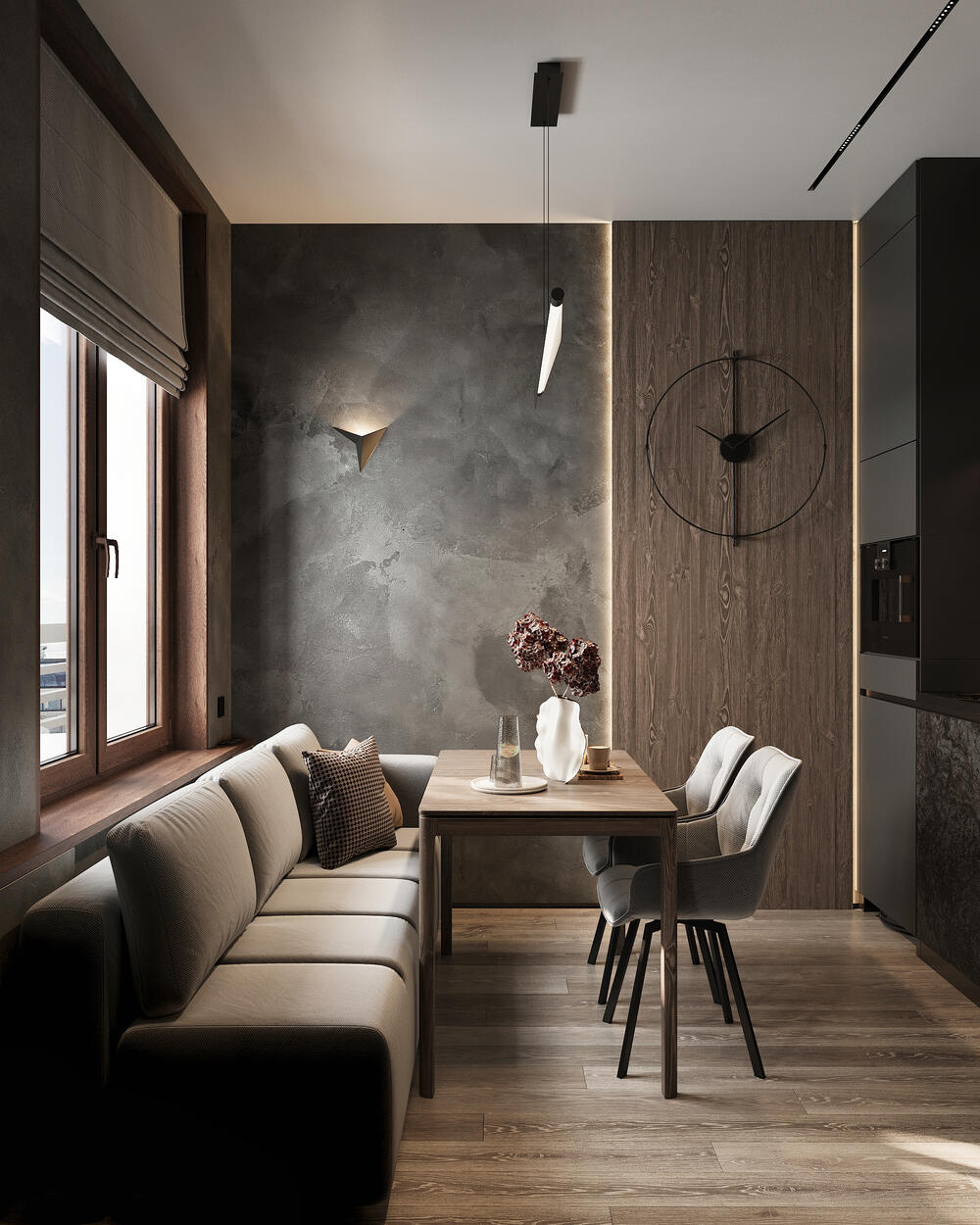 Дизайн-проект квартиры в ЖК «Тайм Сквер» в стиле современный минимализм