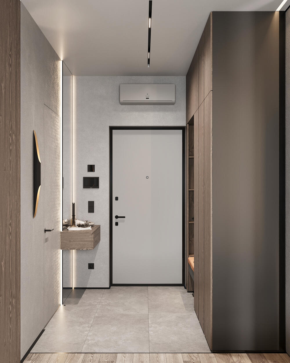 Дизайн-проект квартиры в ЖК «Тайм Сквер» в стиле современный минимализм