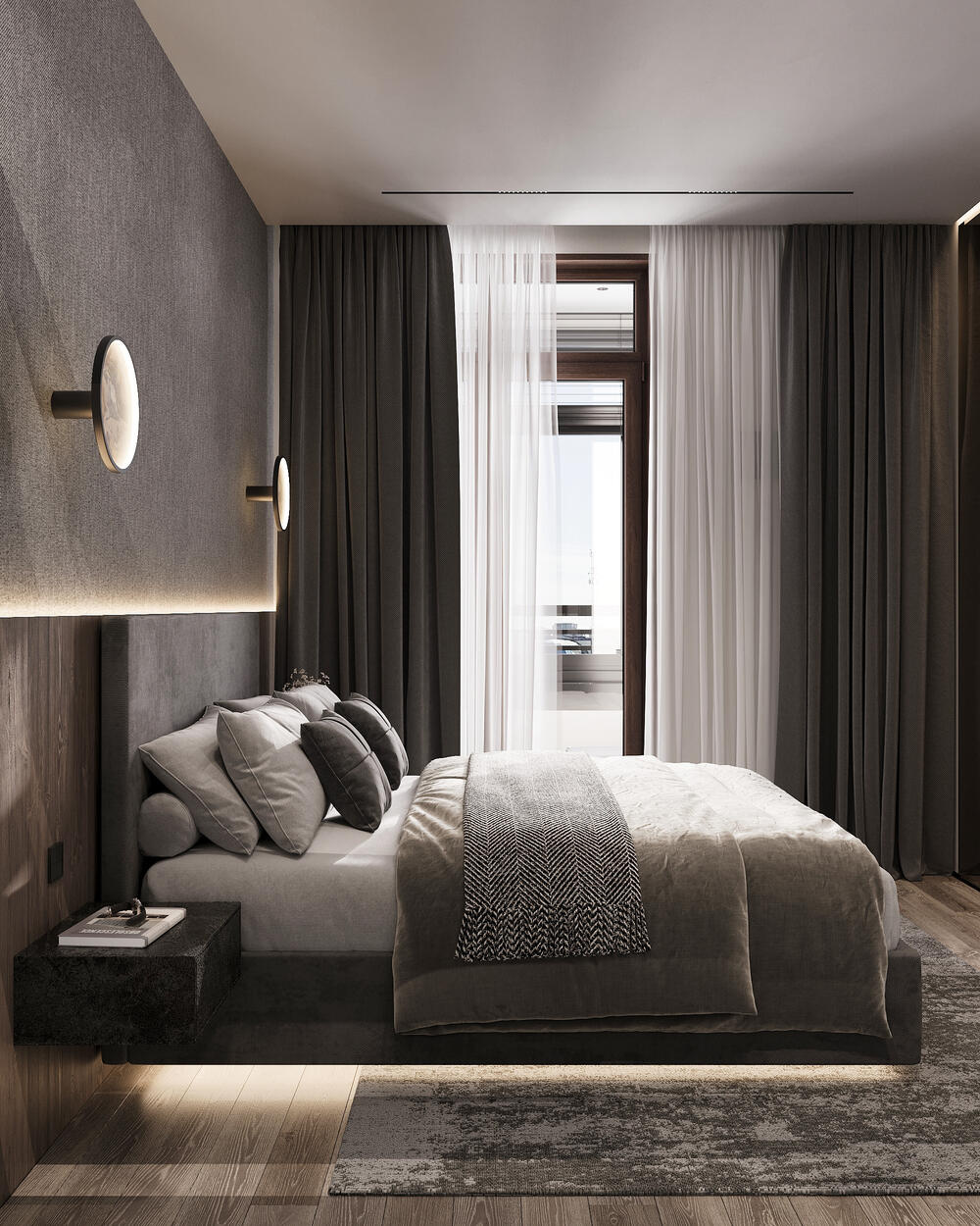 Дизайн-проект квартиры в ЖК «Тайм Сквер» в стиле современный минимализм