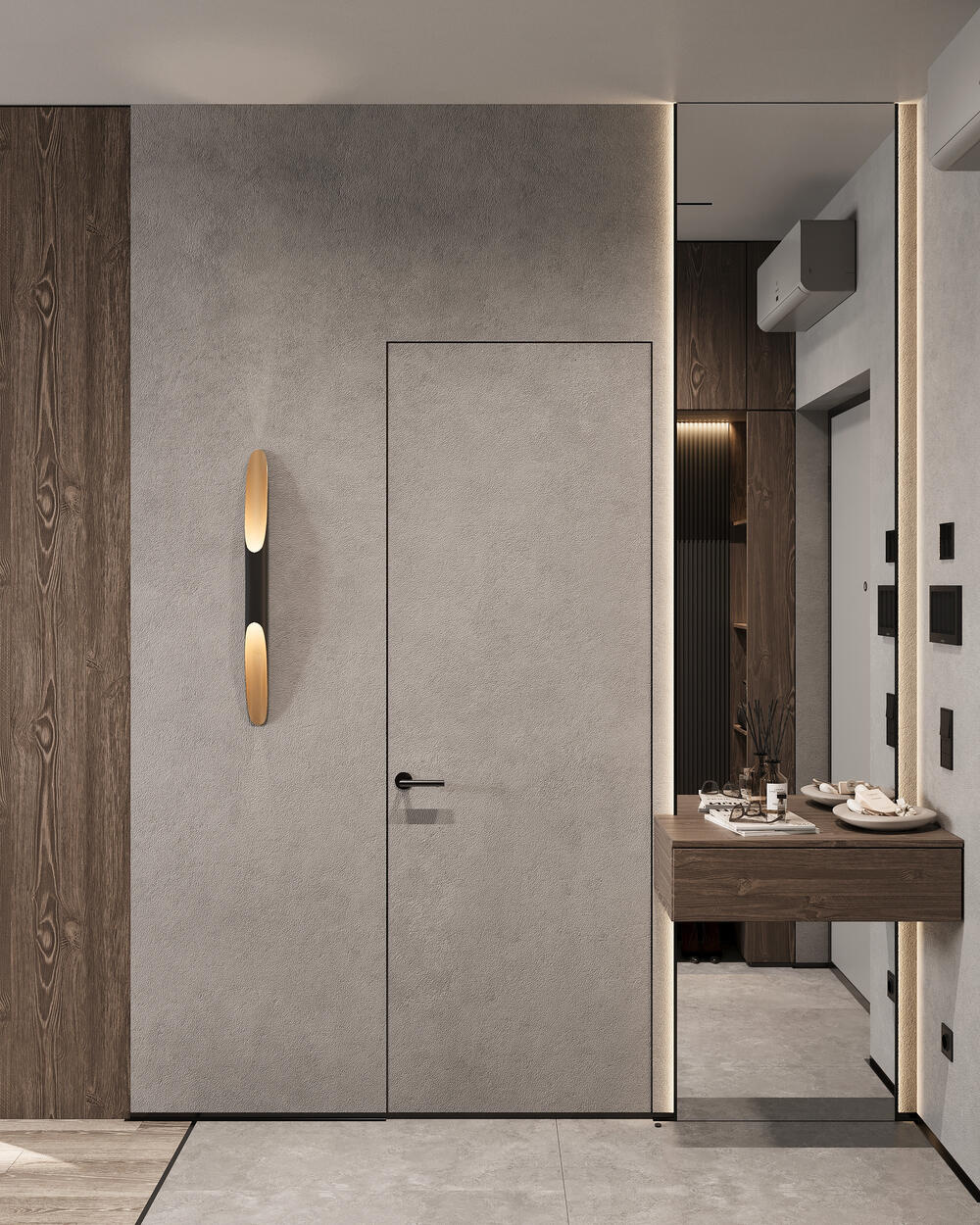 Дизайн-проект квартиры в ЖК «Тайм Сквер» в стиле современный минимализм