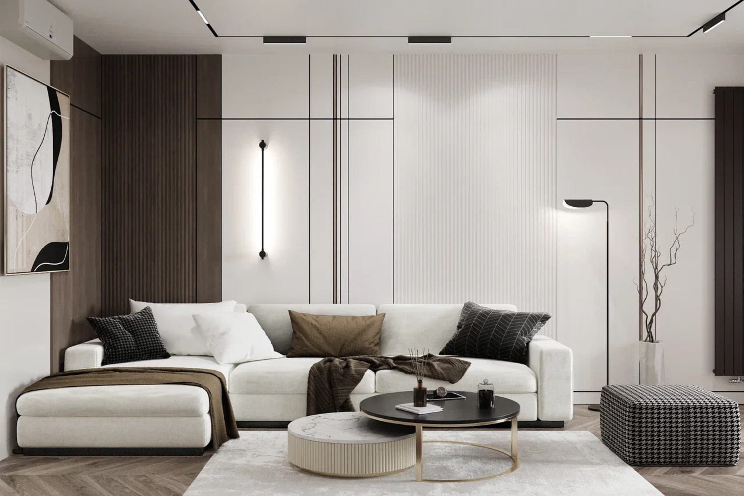 Дизайн-проект квартиры в ЖК «Витебский парк» в современном стиле с элементами минимализма