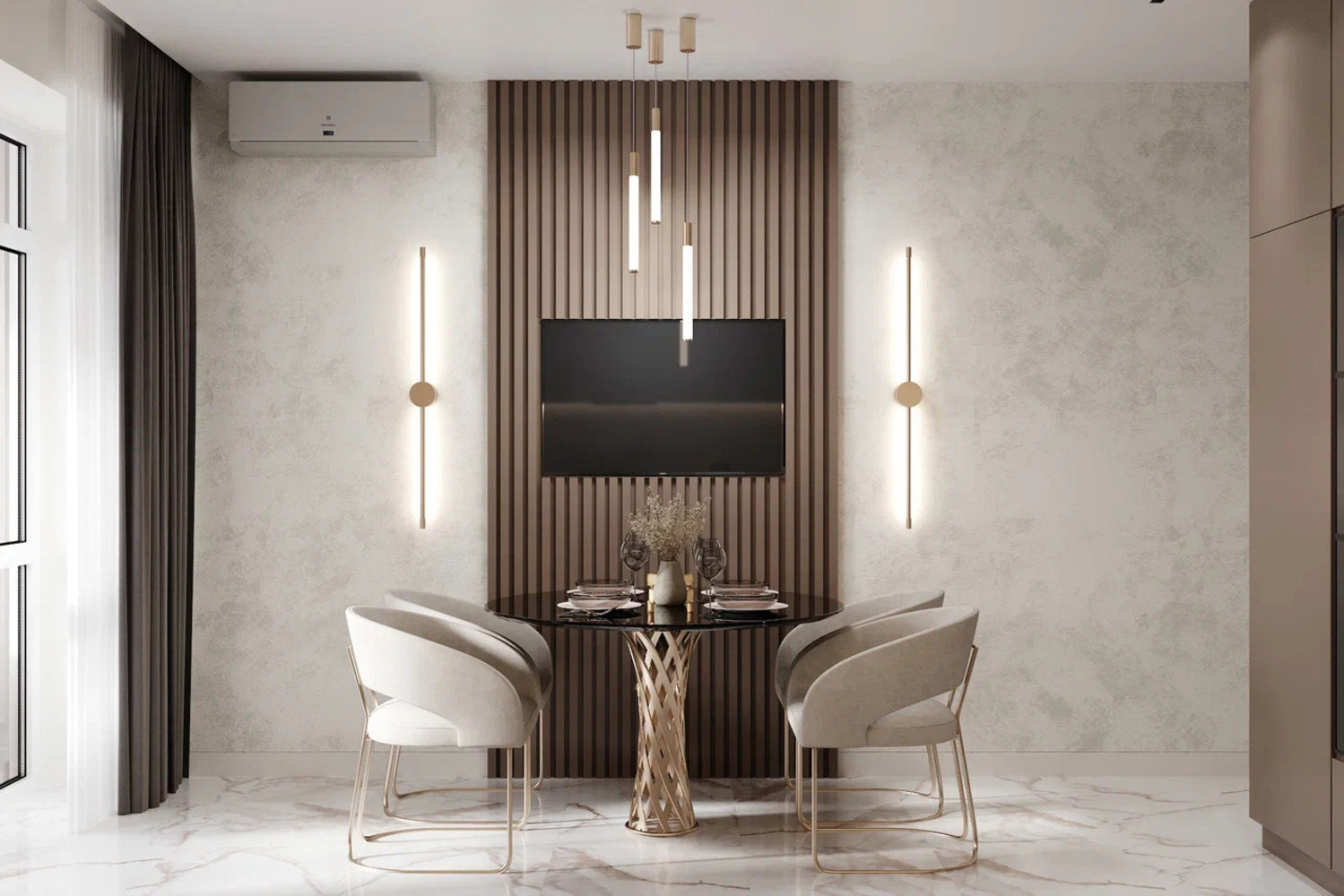 Дизайн-проект квартиры в ЖК «Витебский парк» в современном стиле с элементами минимализма