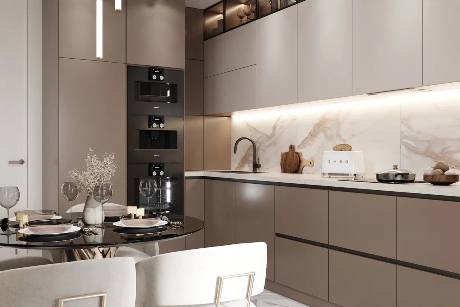 Дизайн-проект квартиры в ЖК «Витебский парк» в современном стиле с элементами минимализма