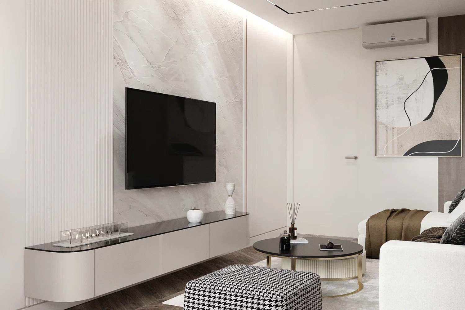 Дизайн-проект квартиры в ЖК «Витебский парк» в современном стиле с элементами минимализма