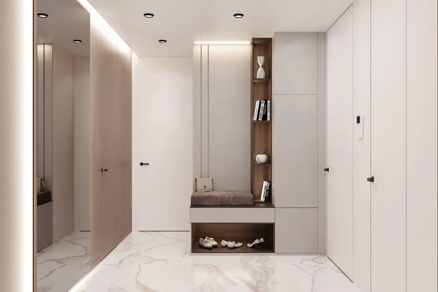 Дизайн-проект квартиры в ЖК «Витебский парк» в современном стиле с элементами минимализма