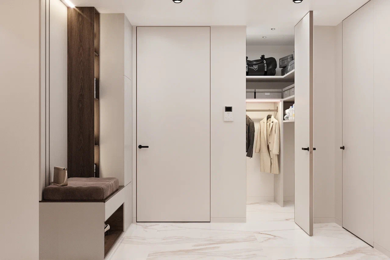 Дизайн-проект квартиры в ЖК «Витебский парк» в современном стиле с элементами минимализма