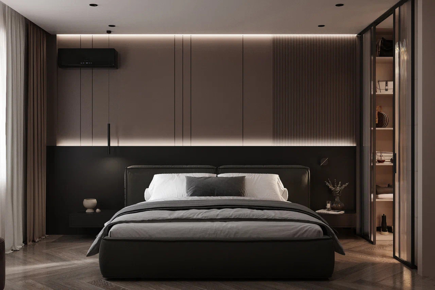 Дизайн-проект квартиры в ЖК «Витебский парк» в современном стиле с элементами минимализма