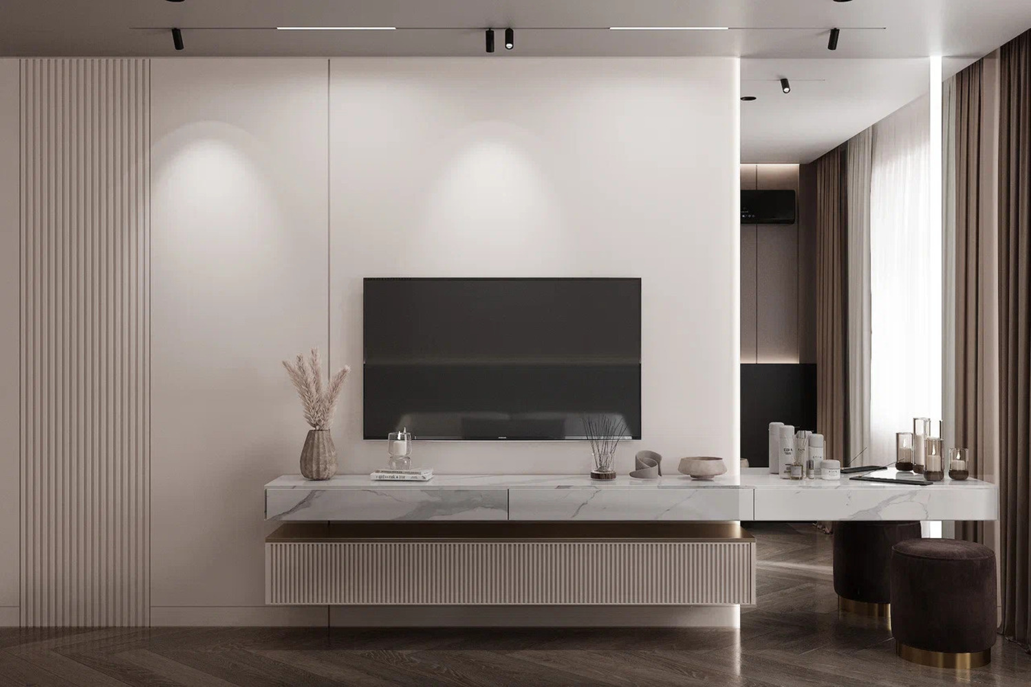 Дизайн-проект квартиры в ЖК «Витебский парк» в современном стиле с элементами минимализма