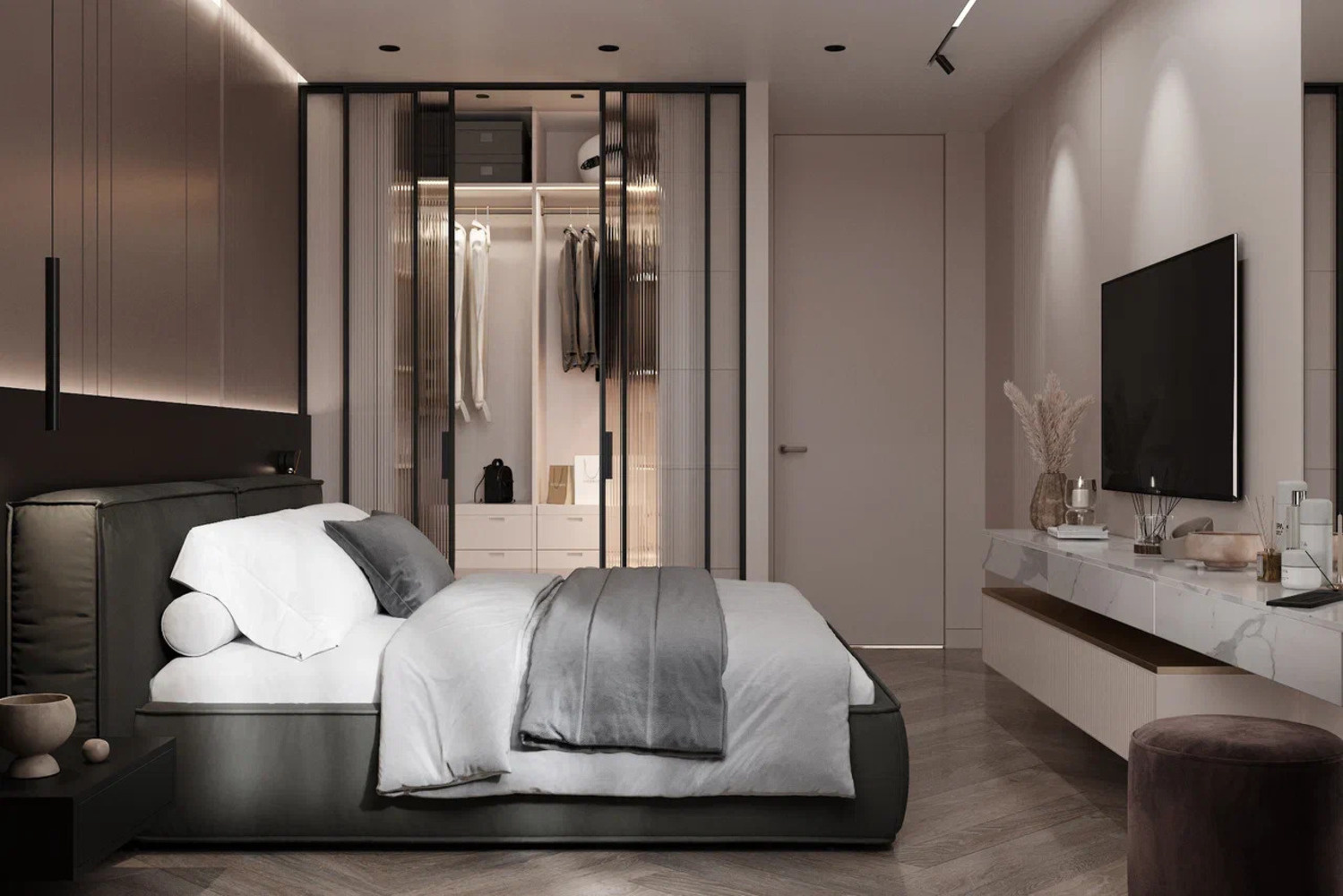 Дизайн-проект квартиры в ЖК «Витебский парк» в современном стиле с элементами минимализма