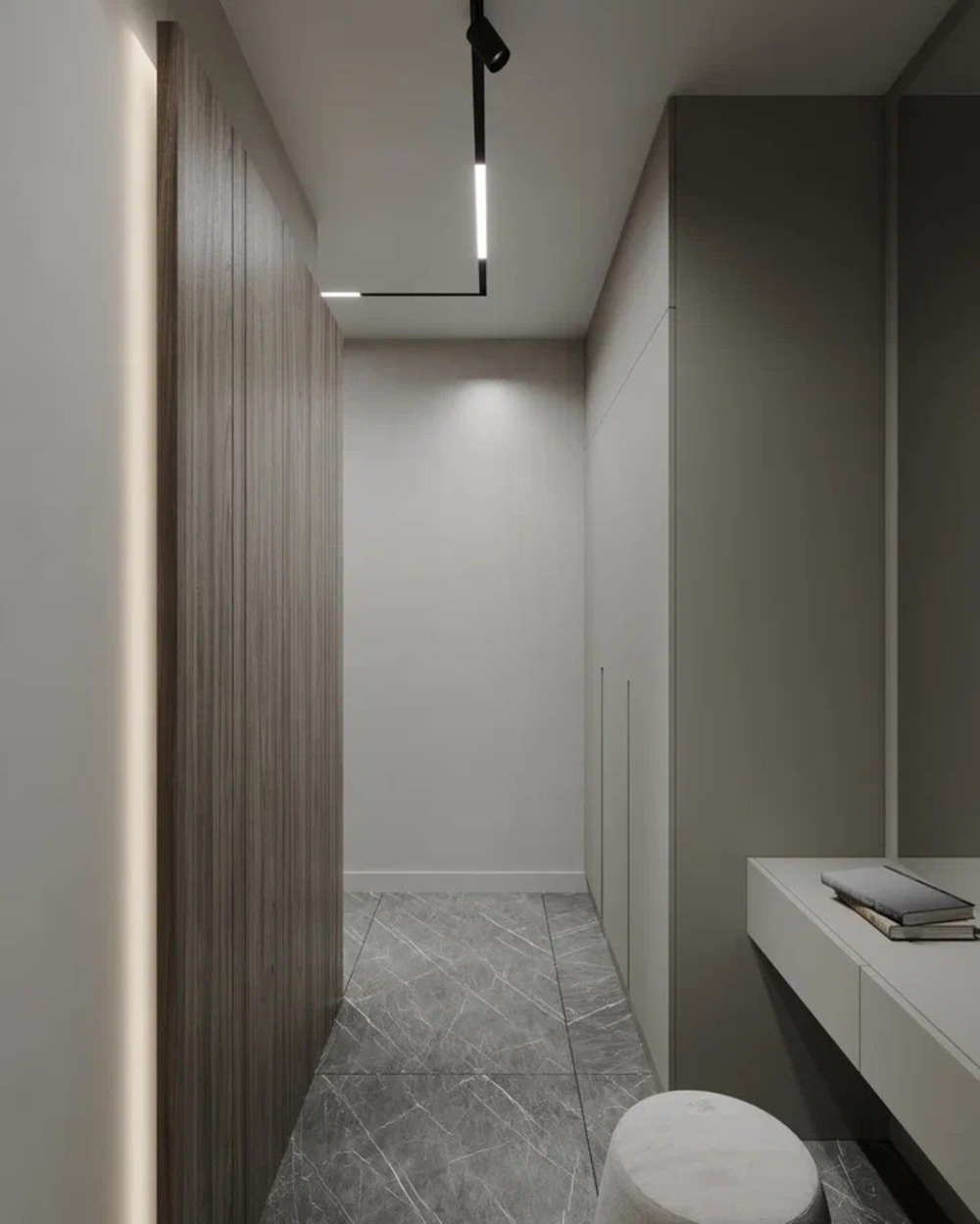 Дизайн-проект квартиры в ЖК «NewПитер» в стиле современный минимализм