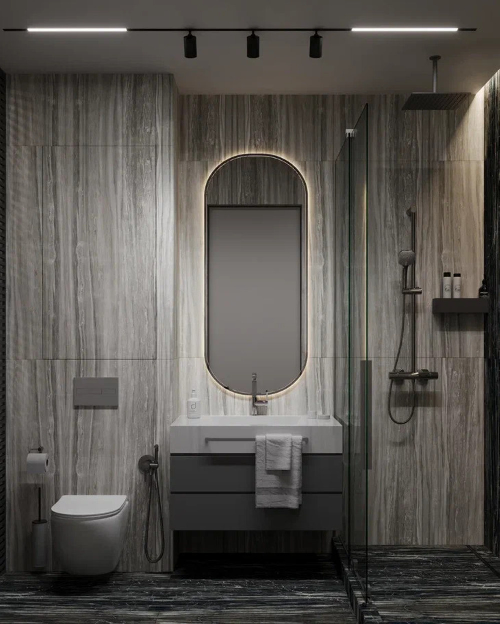 Дизайн-проект квартиры в ЖК «NewПитер» в стиле современный минимализм