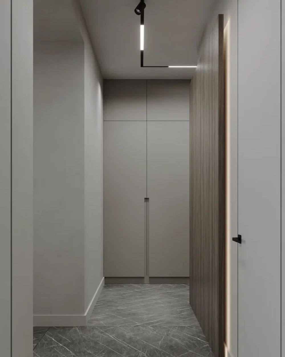 Дизайн-проект квартиры в ЖК «NewПитер» в стиле современный минимализм