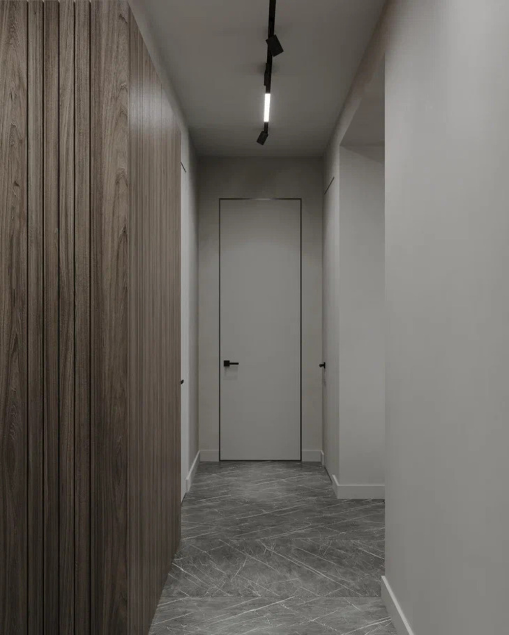 Дизайн-проект квартиры в ЖК «NewПитер» в стиле современный минимализм