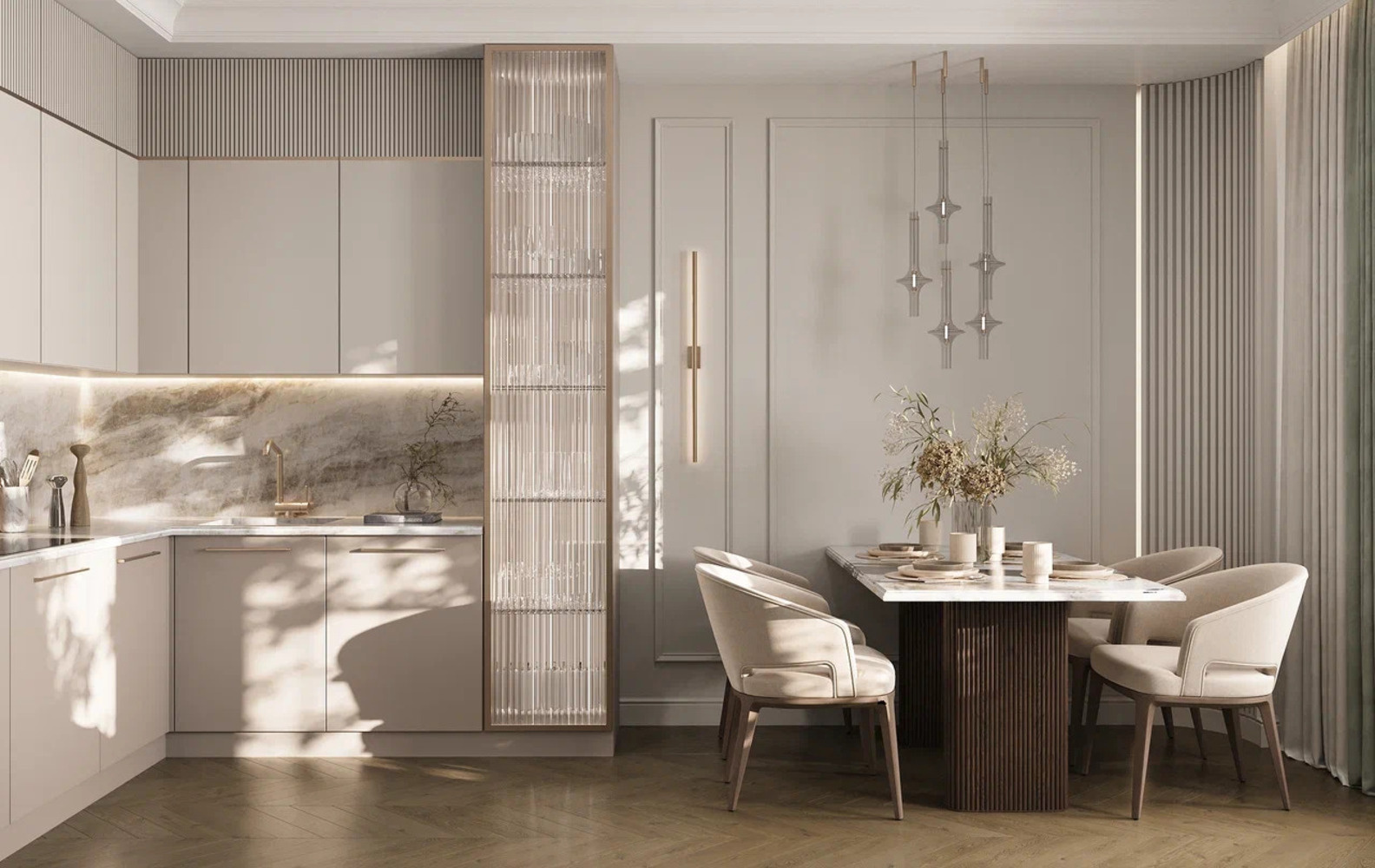 Дизайн-проект квартиры в ЖК «Шведская Крона» в неоклассическом стиле