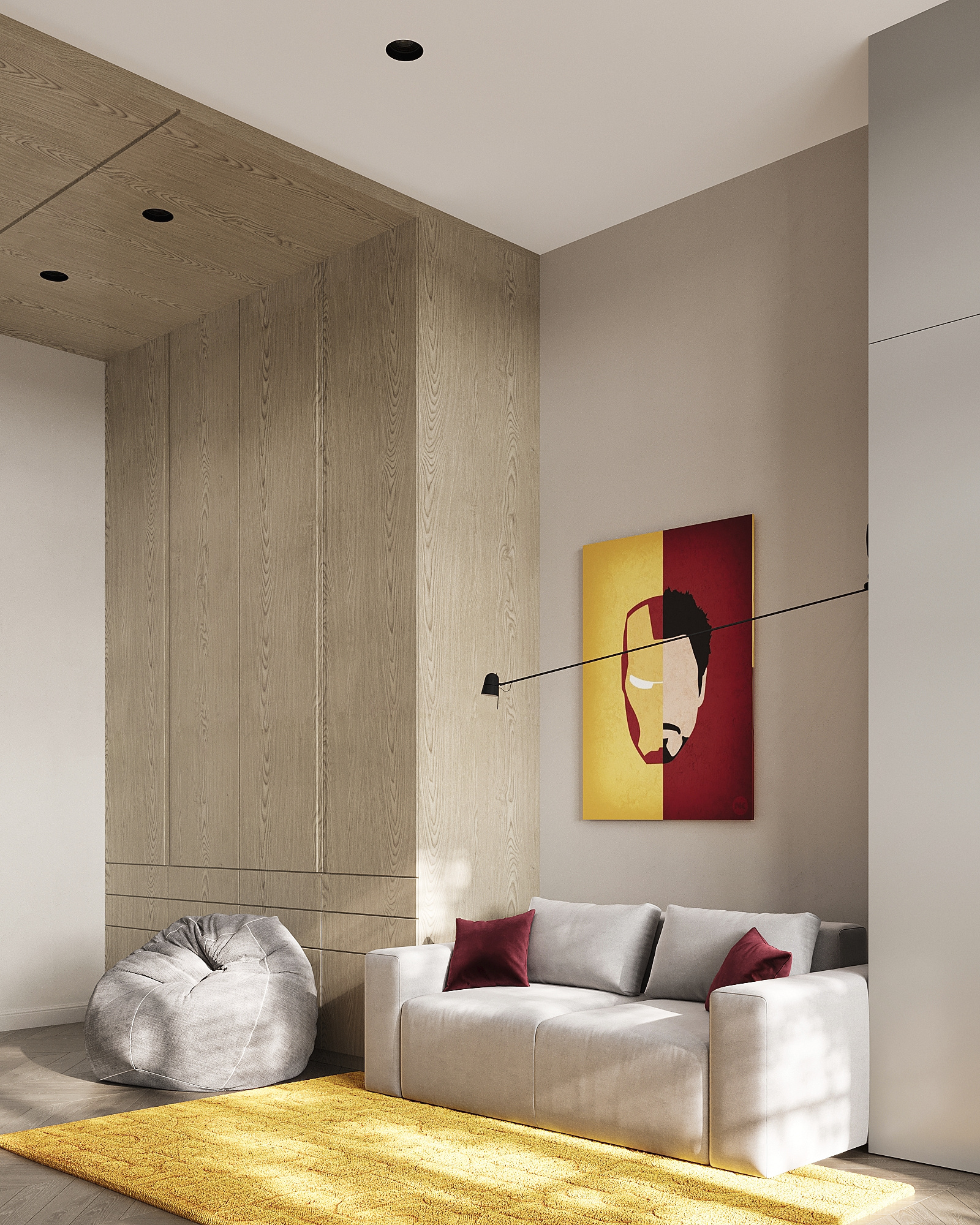 Дизайн-проект квартиры в ЖК «Событие» в современном стиле с элементами ар-деко