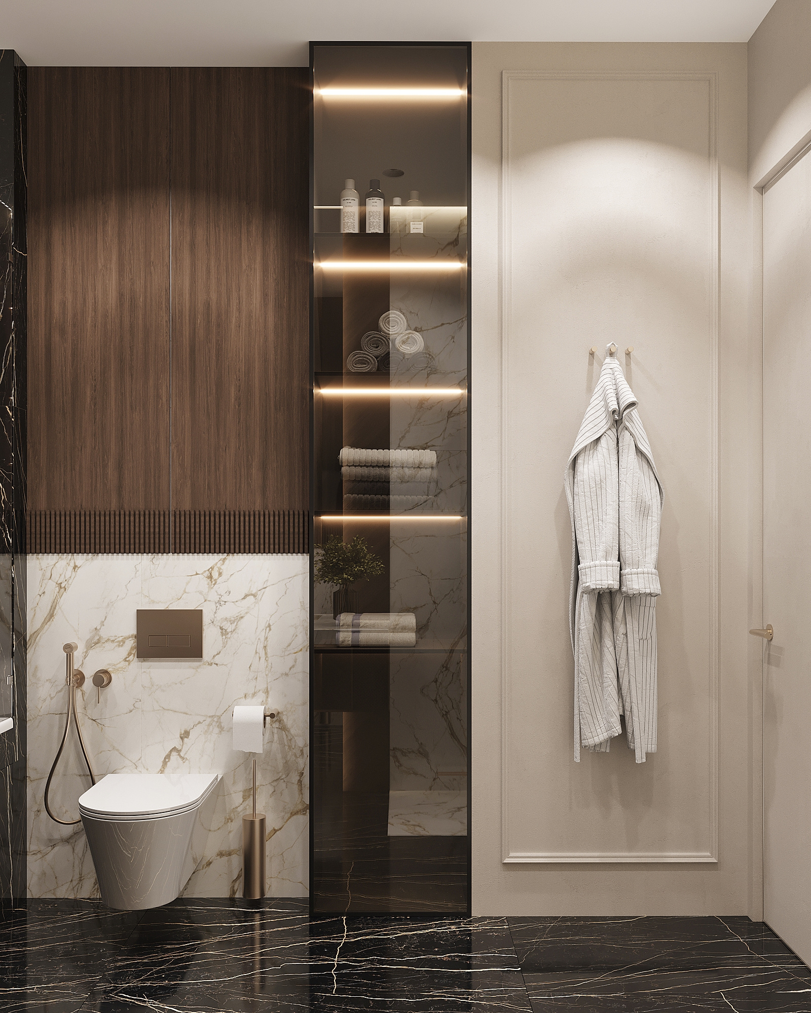 Дизайн-проект квартиры в ЖК «Событие» в современном стиле с элементами ар-деко