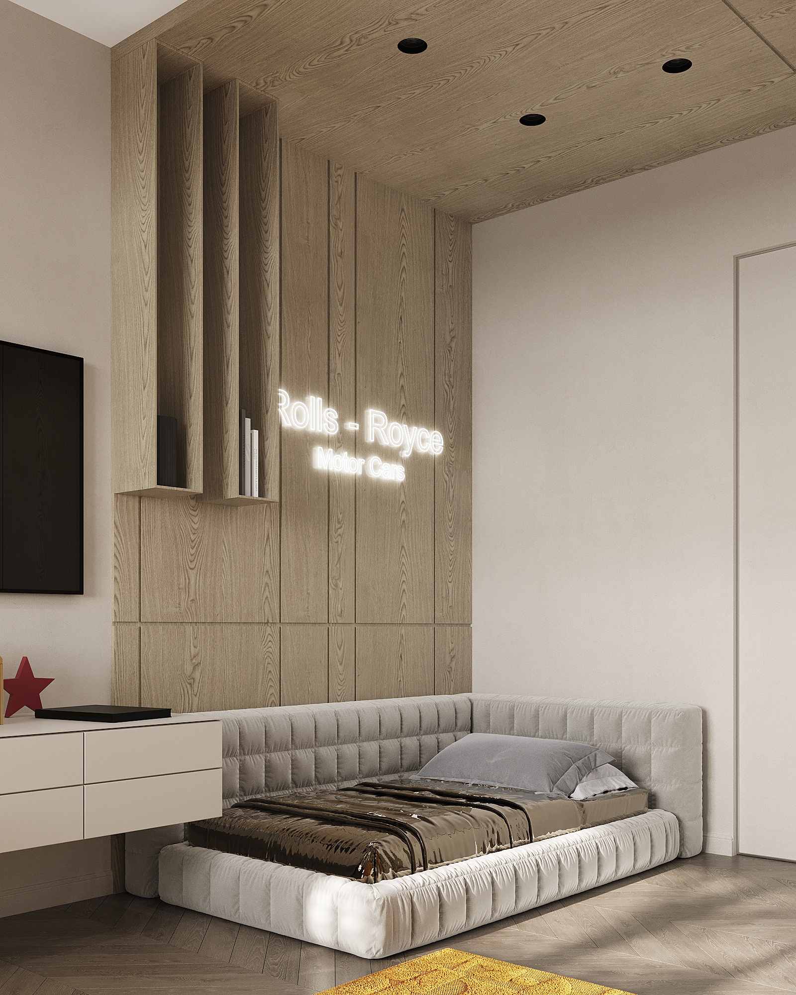 Дизайн-проект квартиры в ЖК «Событие» в современном стиле с элементами ар-деко