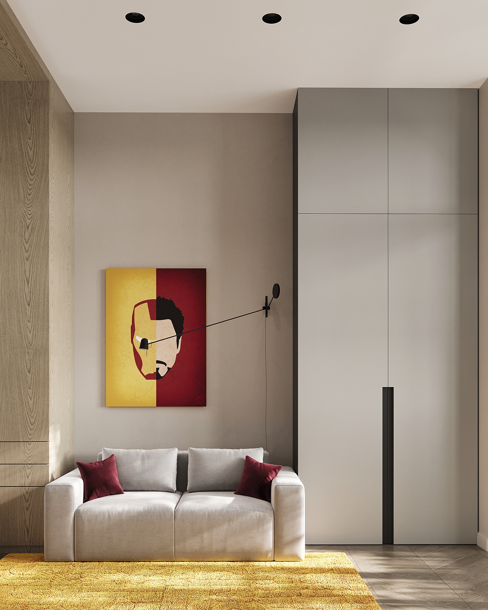 Дизайн-проект квартиры в ЖК «Событие» в современном стиле с элементами ар-деко