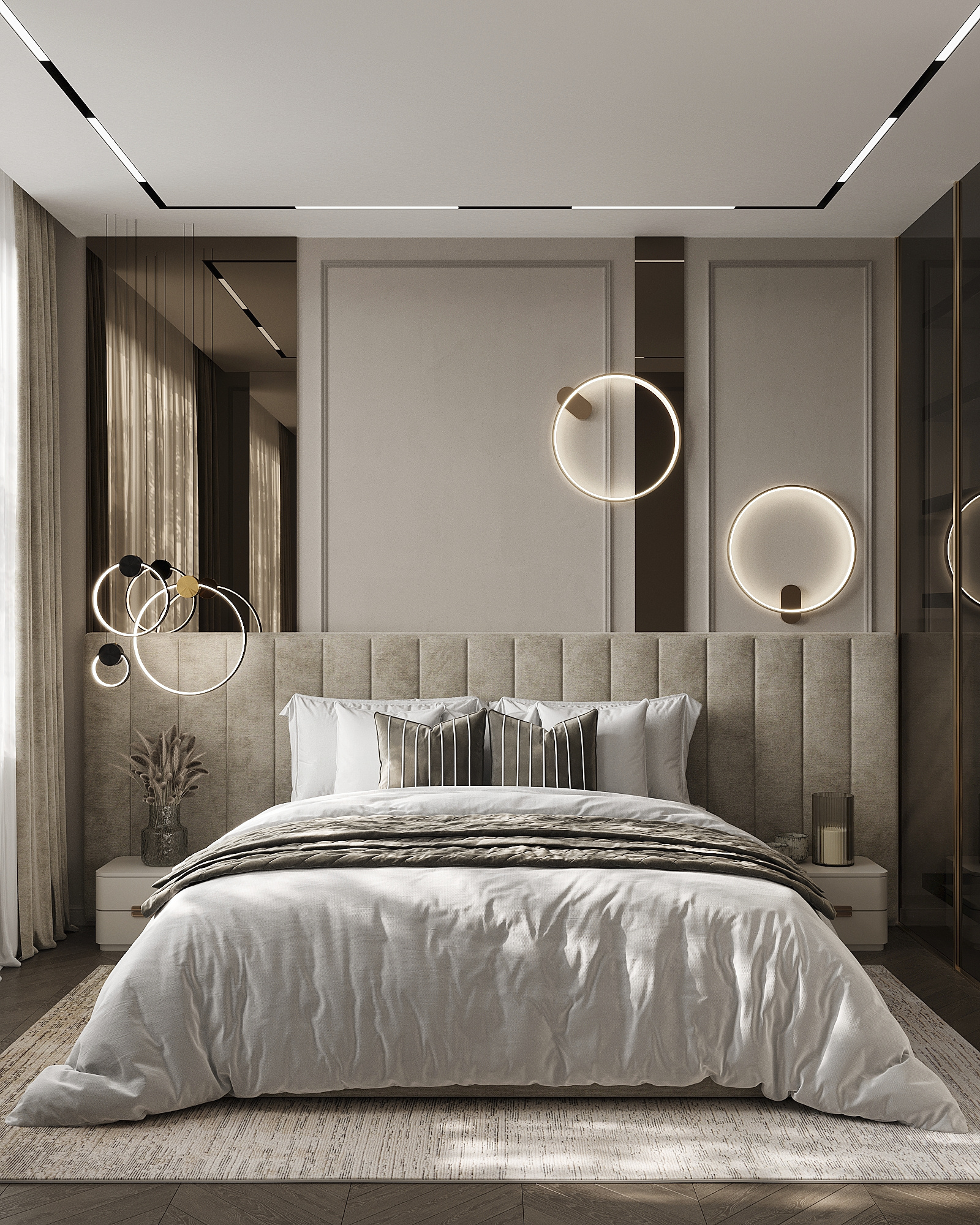 Дизайн-проект квартиры в ЖК «Событие» в современном стиле с элементами ар-деко