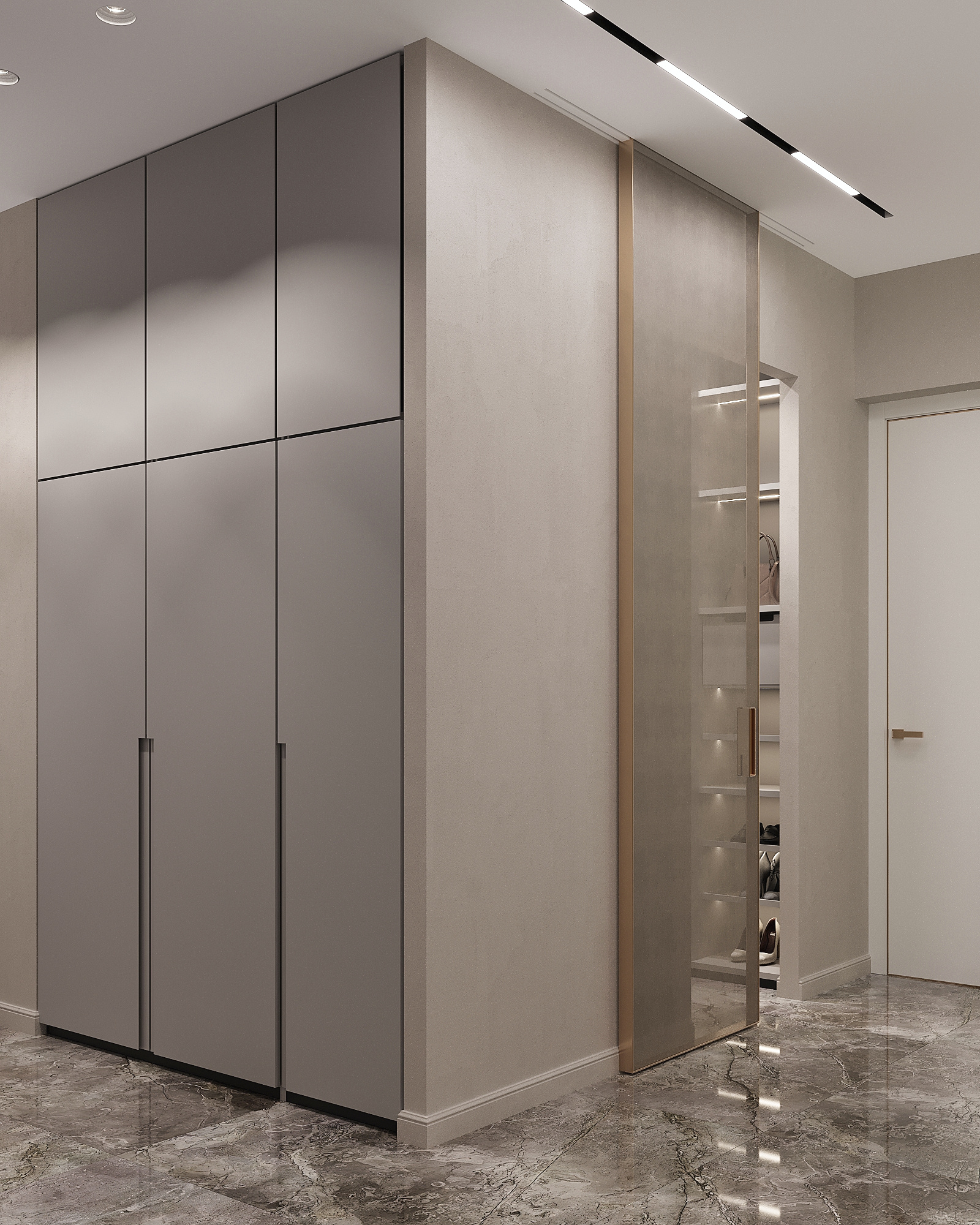 Дизайн-проект квартиры в ЖК «Событие» в современном стиле с элементами ар-деко