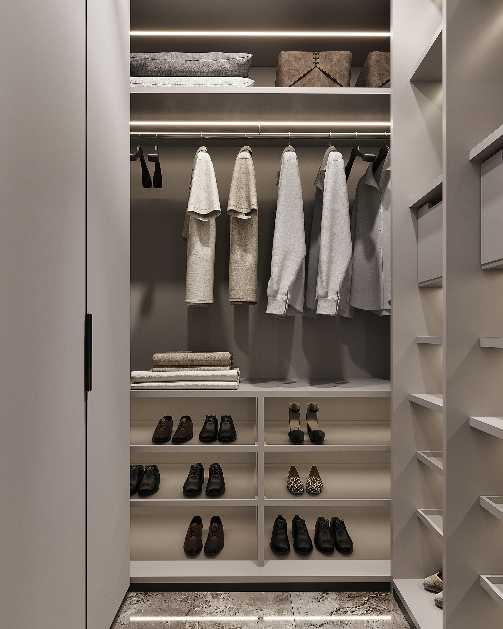 Дизайн-проект квартиры в ЖК «Событие» в современном стиле с элементами ар-деко