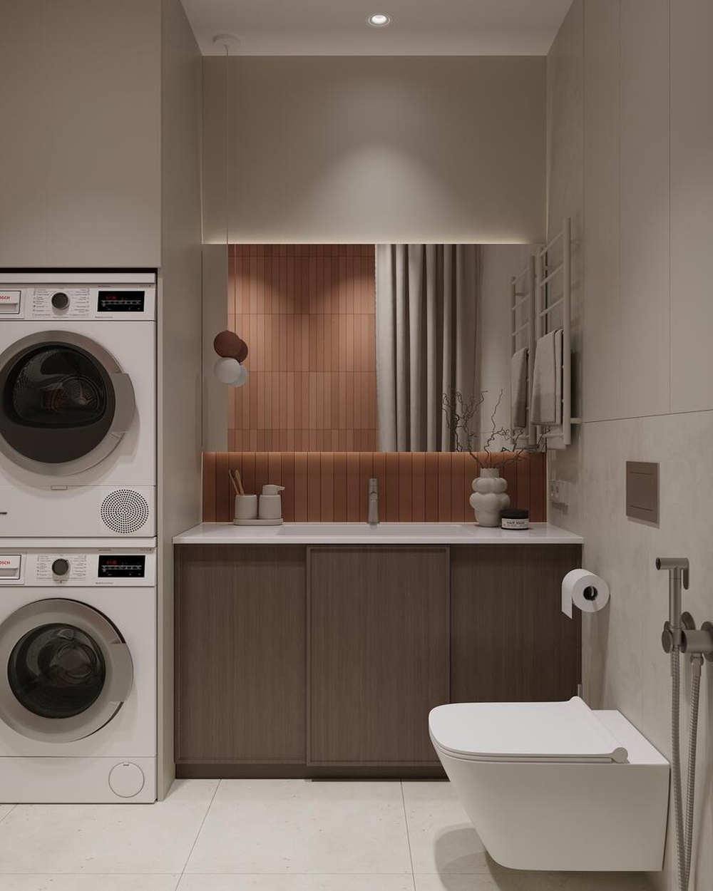 Дизайн интерьера в ЖК «Лермонтовский 54» в стиле джапанди